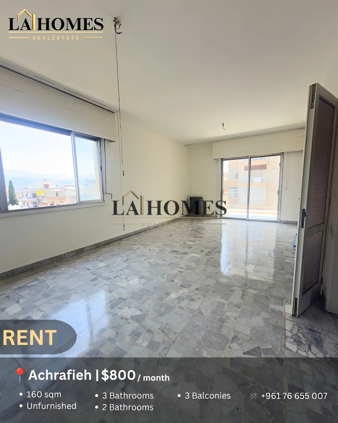 Apartment for rent in Achrafieh, beirut, lebanon - 3 bed, 2.0 bath