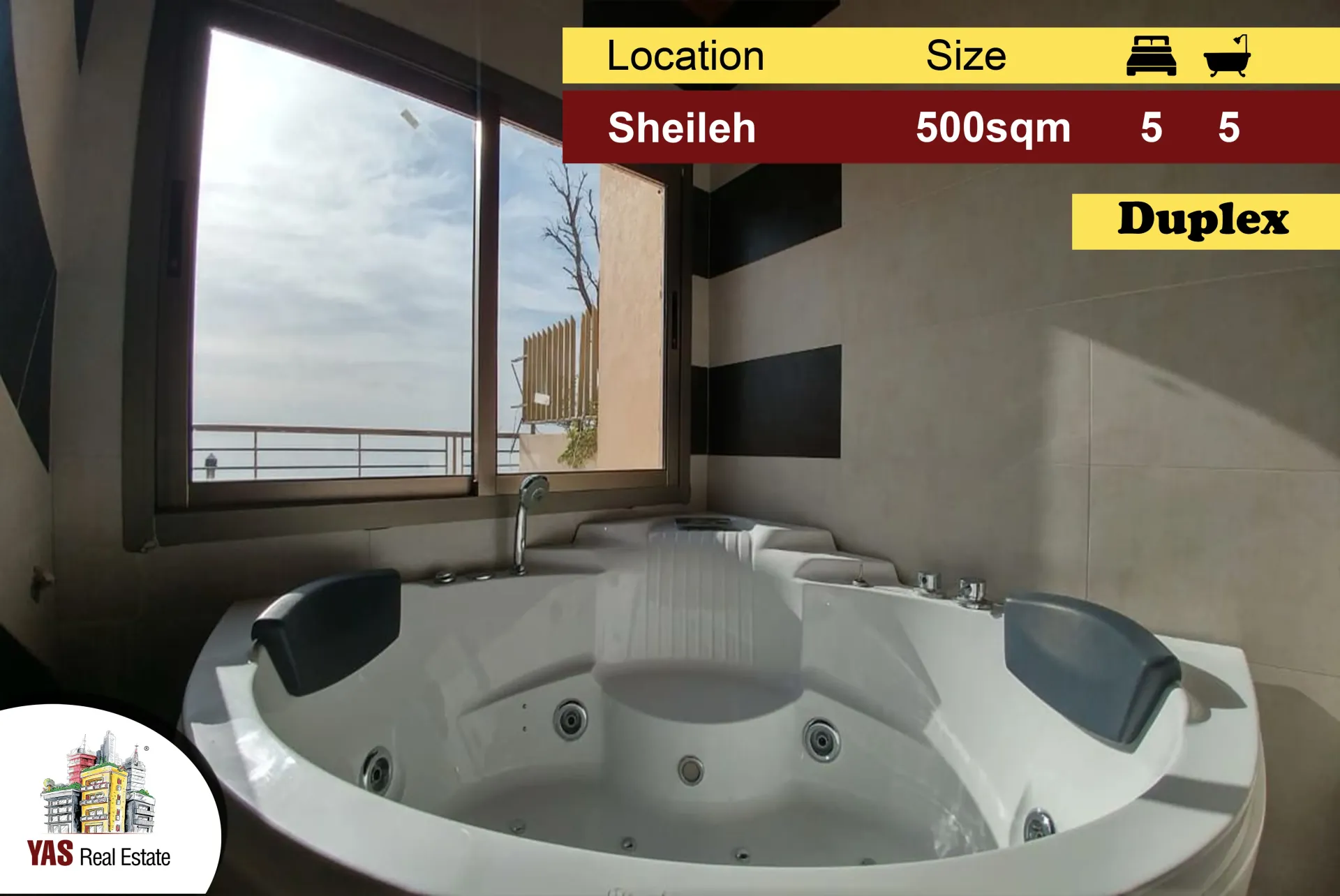 Duplex for sale in Sehayleh - 5 bed, 5 bath