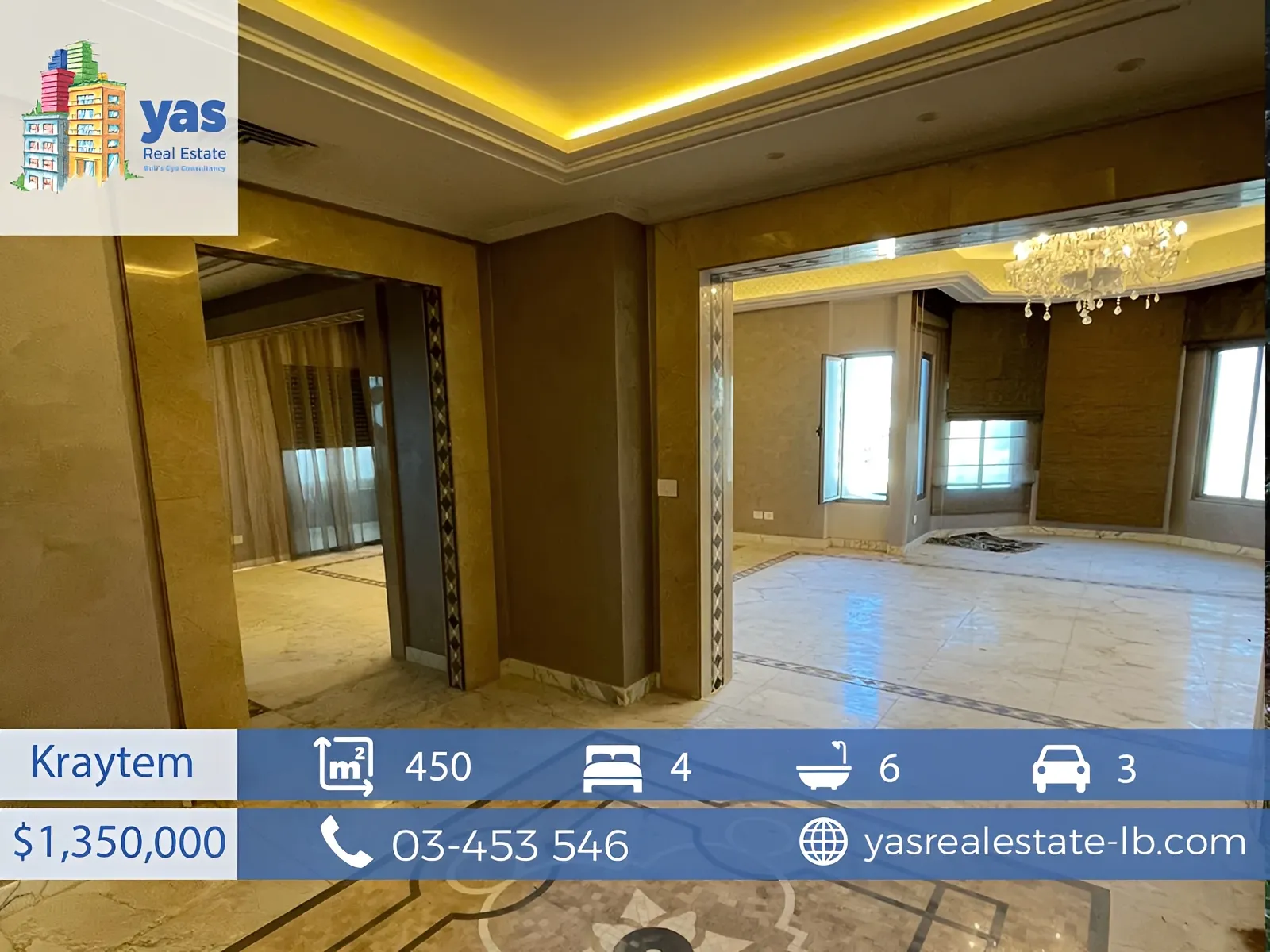 Apartment for Sale in Kraytem - 4 bed, 6 bath