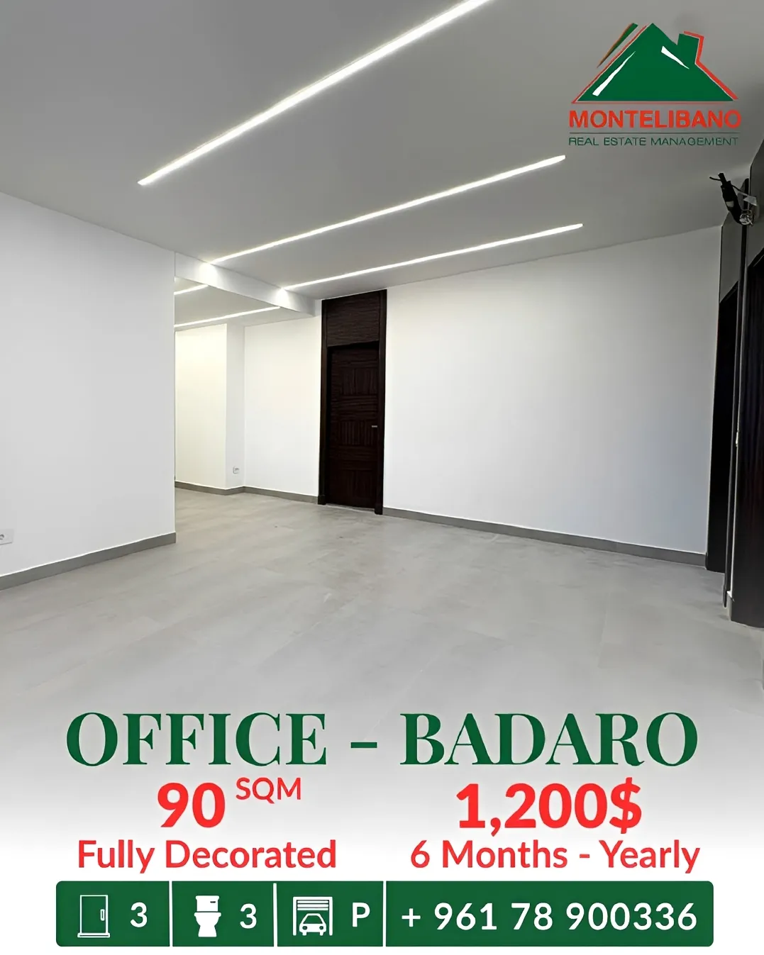 Office for rent in Badaro
