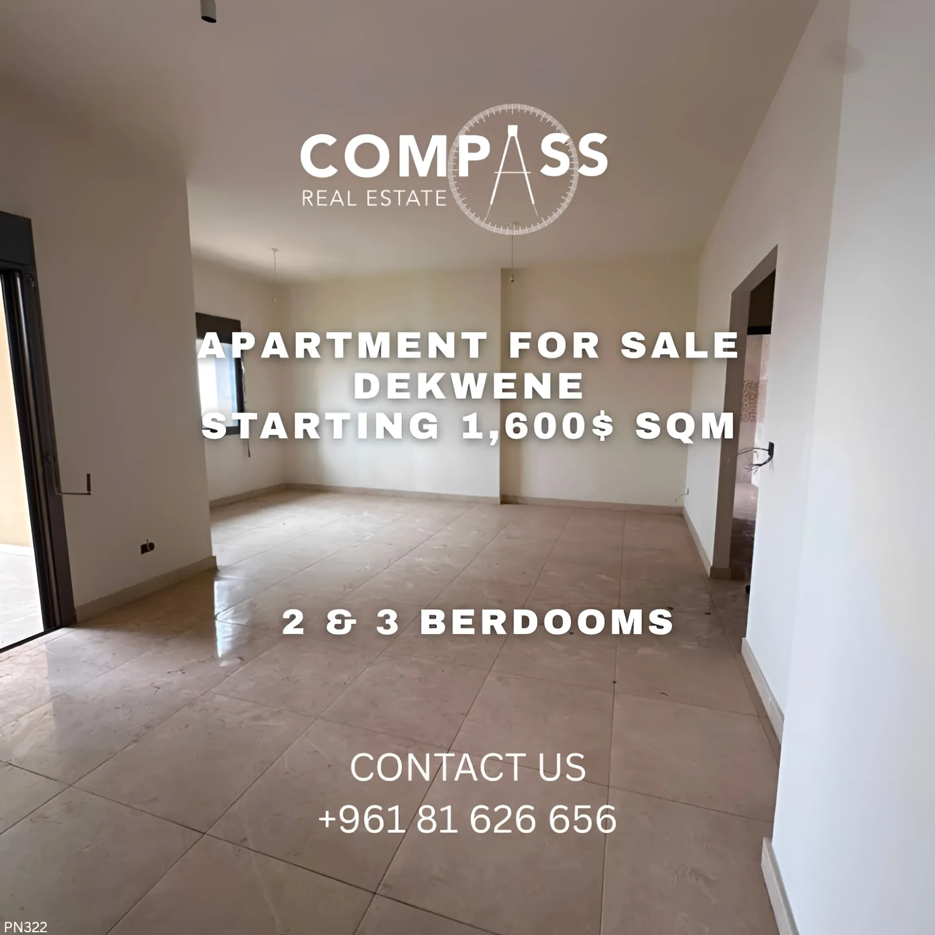 Apartment for sale in Dekwaneh, Lebanon