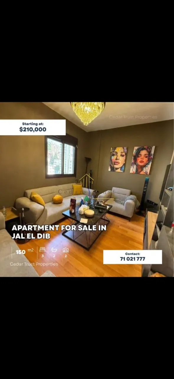 Apartment for Sale in Jal El Dib, Lebanon
