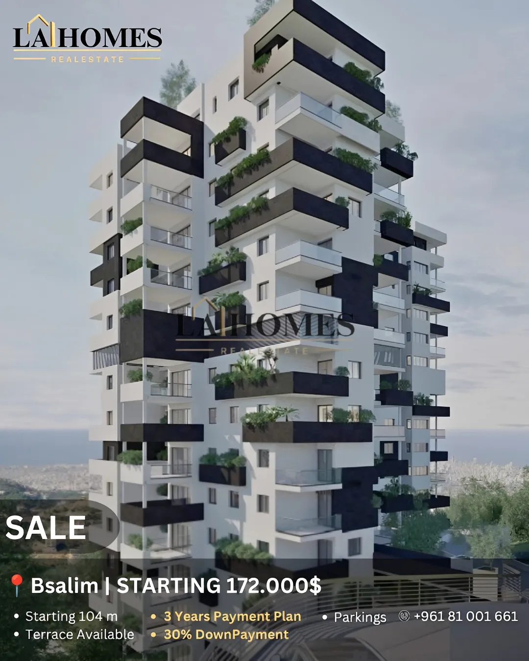 Apartment for sale in Bsalim