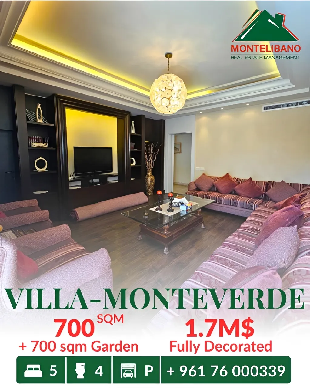 Villa for sale in Monteverde Main Street، Lebanon