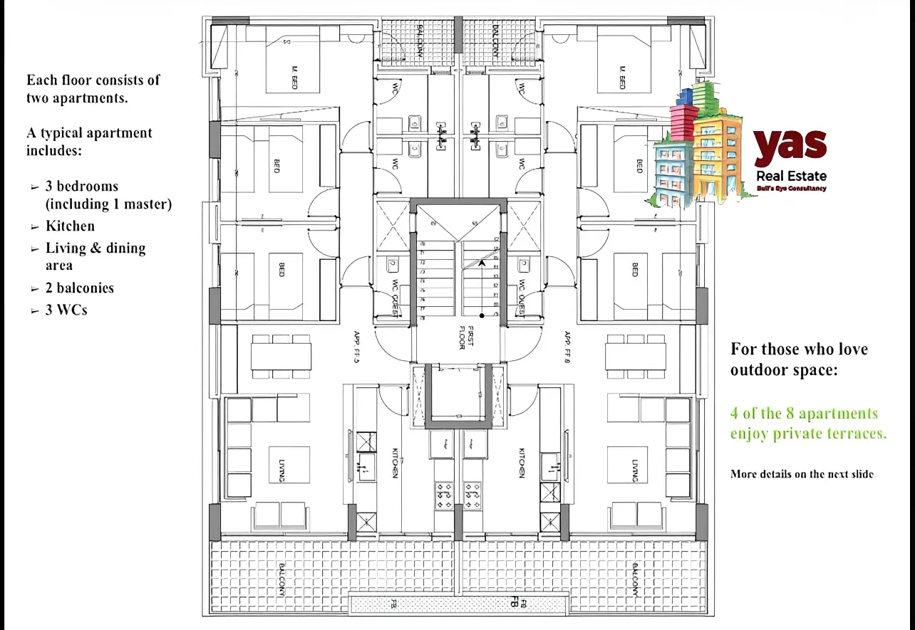 Apartment for Sale in Antelias - 3 bed, 3 bath