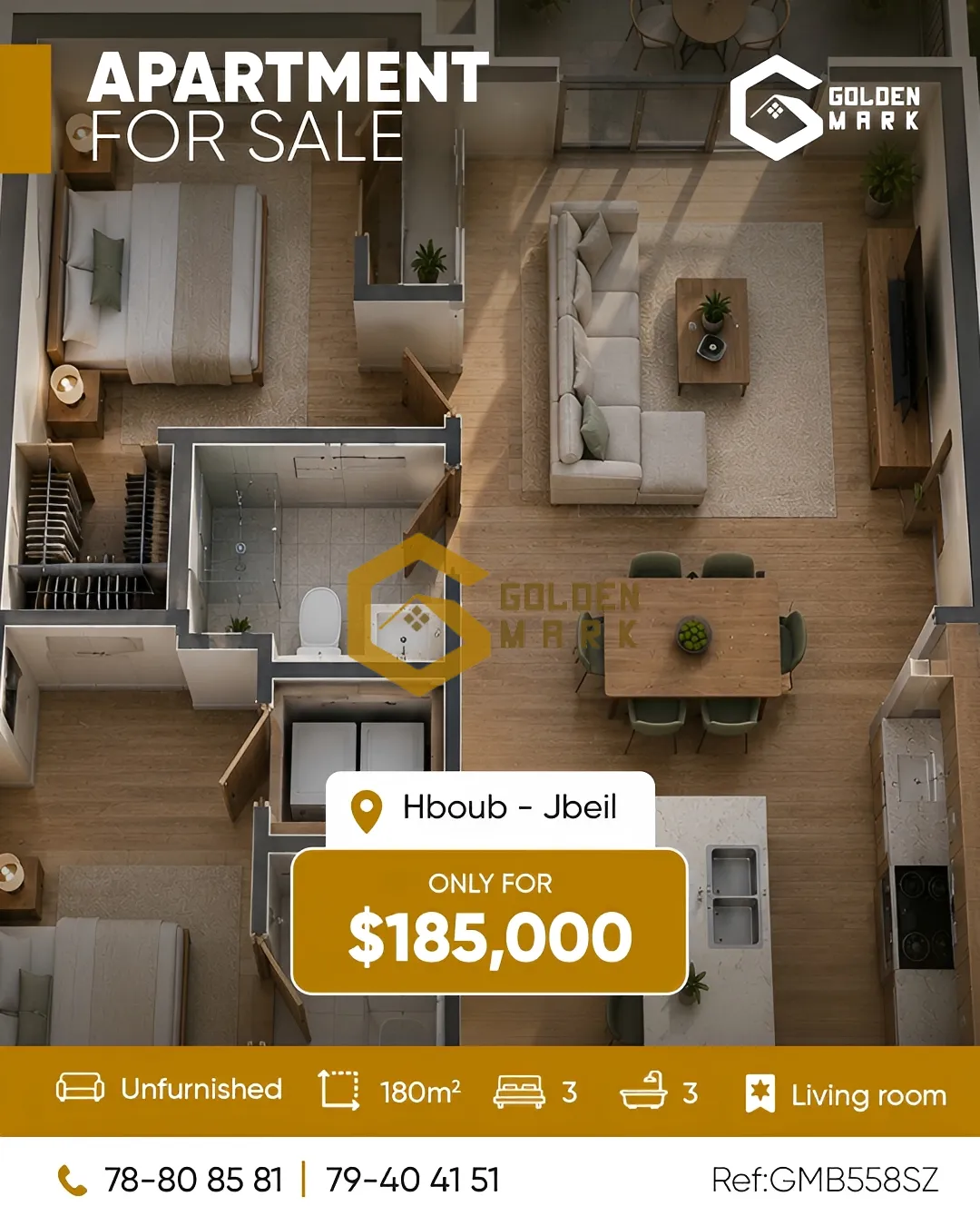 Apartment for Sale in Hboub