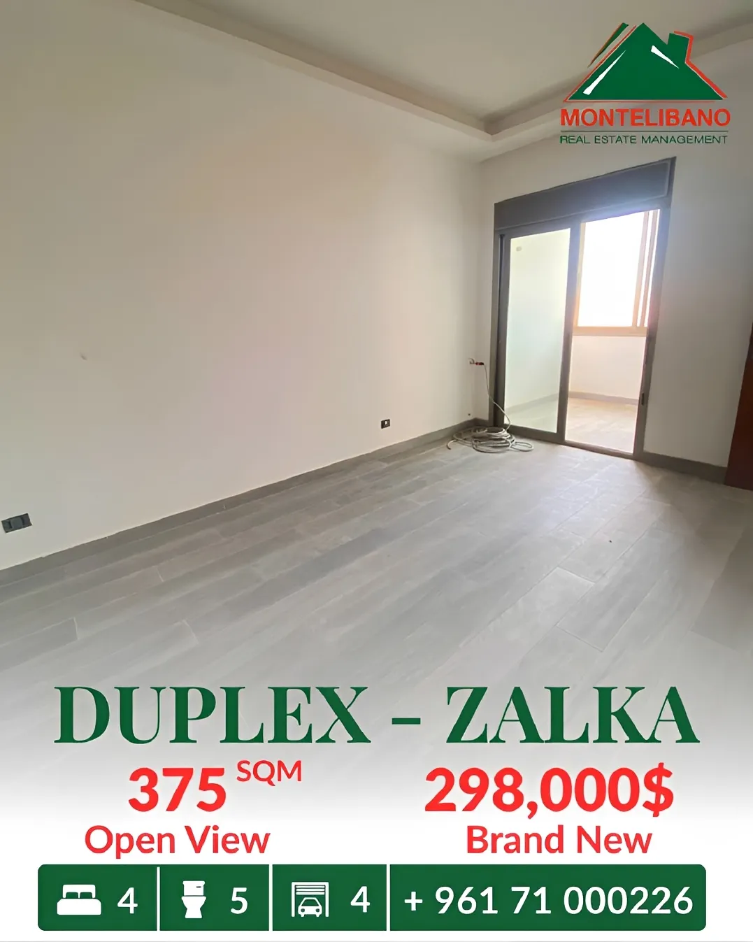 Duplex for sale in Zalqa, Lebanon
