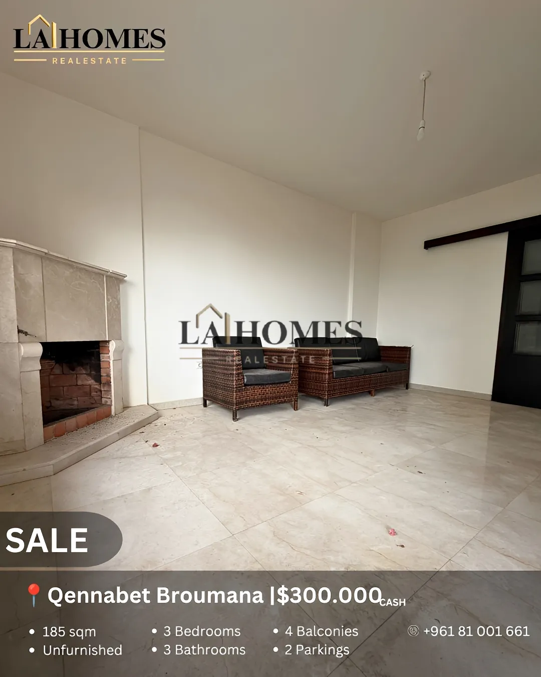Apartment for sale in Qennabet Broummana