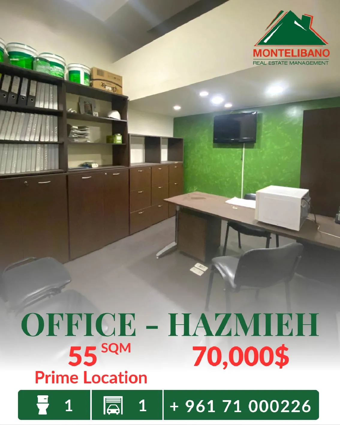 Office for sale in Hazmieh, Lebanon