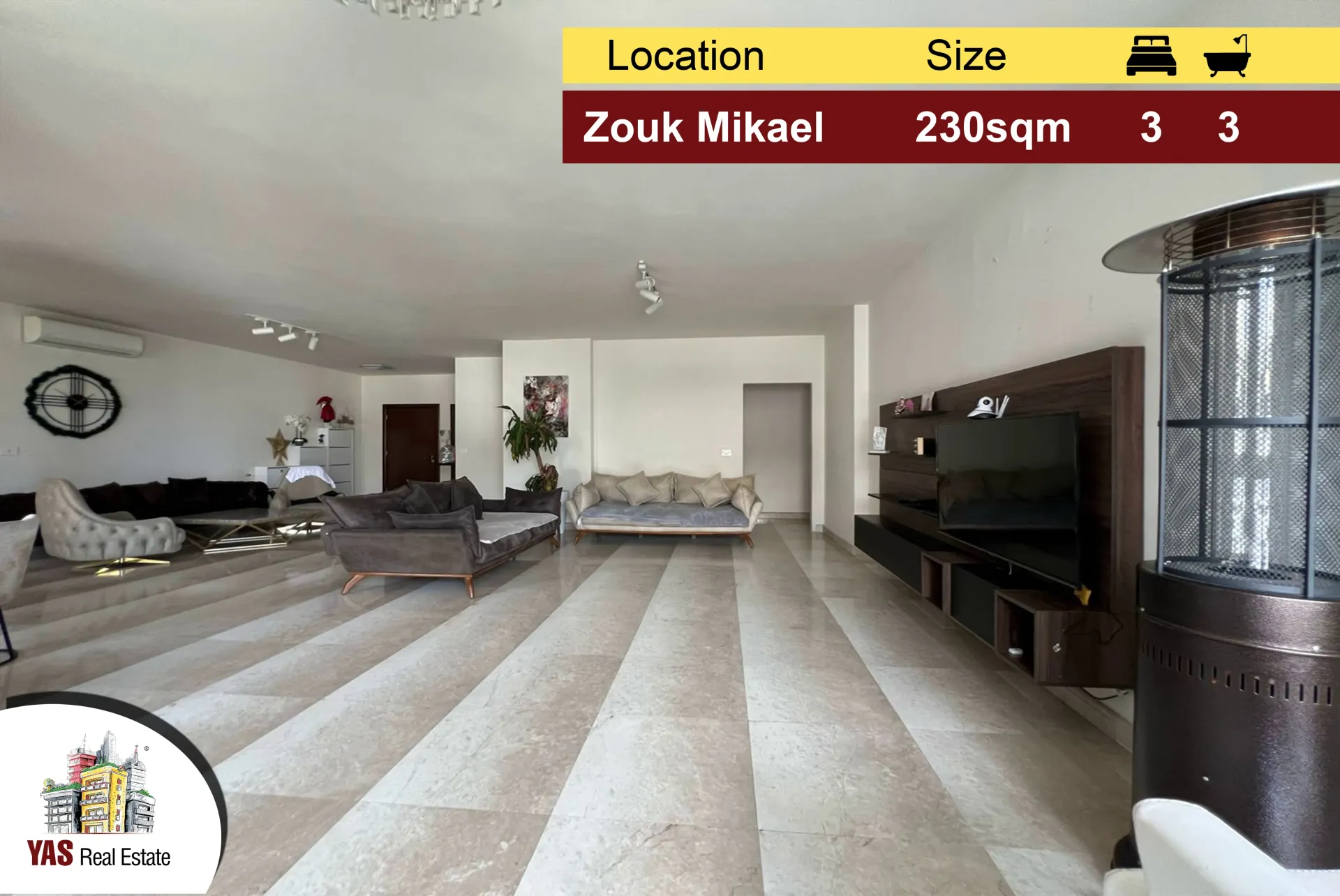 Apartment for Sale in Zouk Mikael