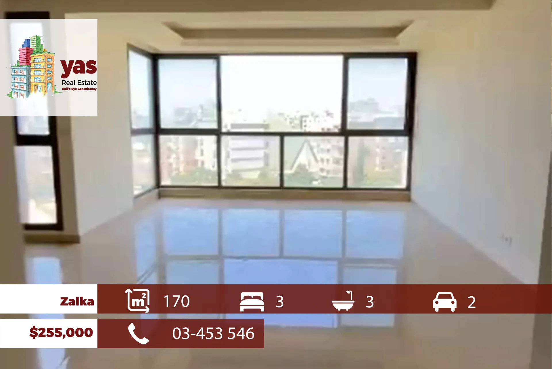Apartment for Sale in Zalqa - 3 bed, 3 bath