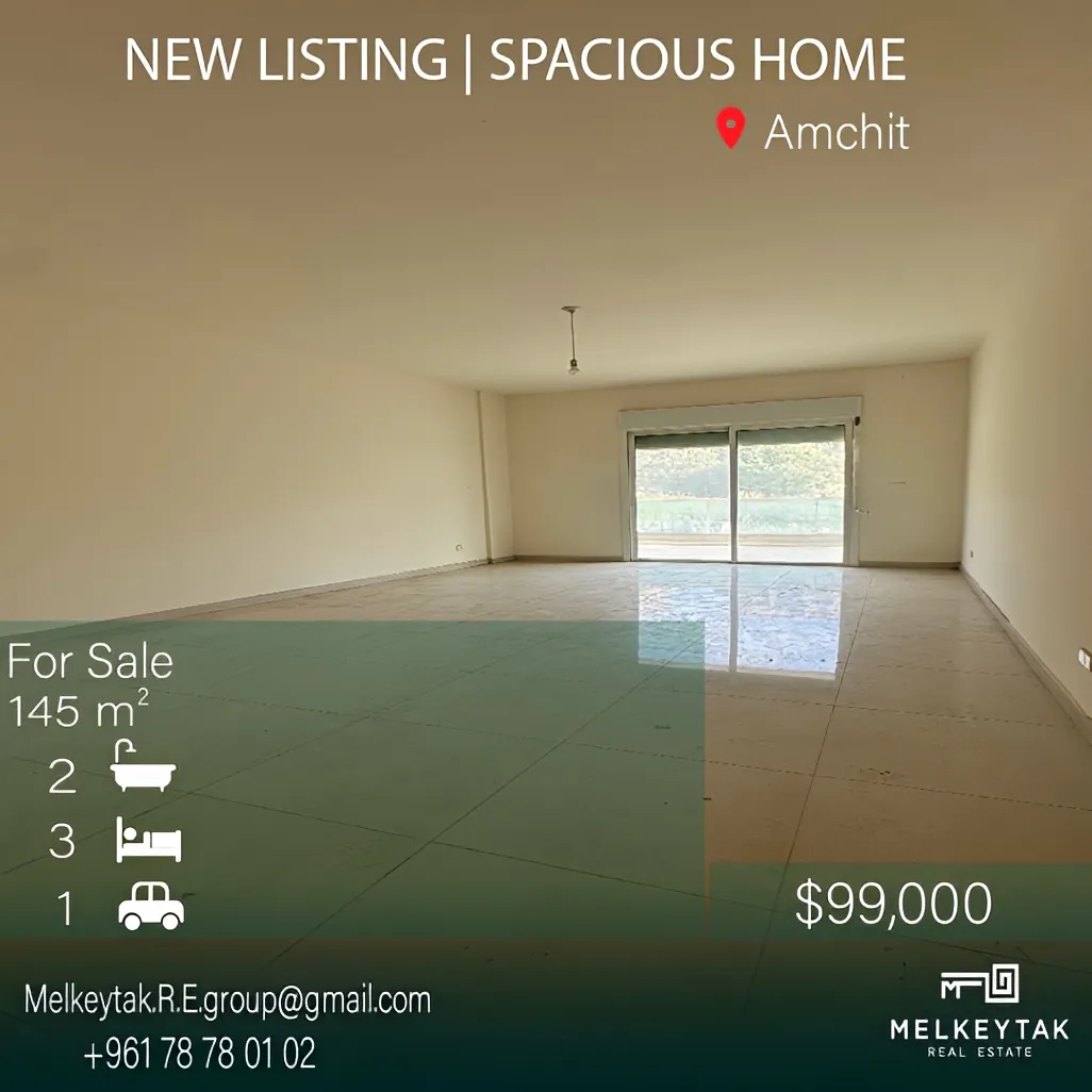Apartment for sale in Aamchit, Lebanon