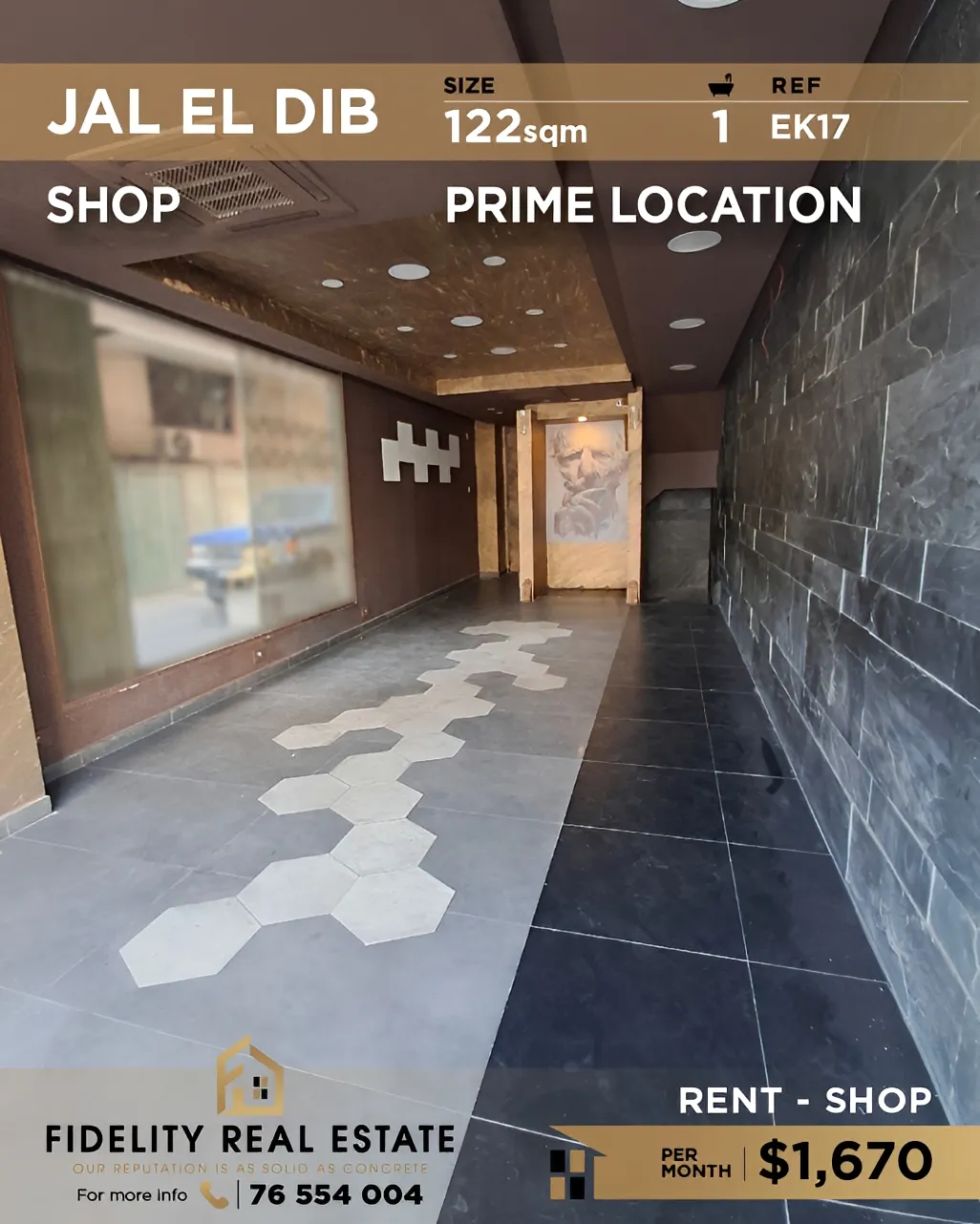 Shop for rent in Jal El Dib, Lebanon