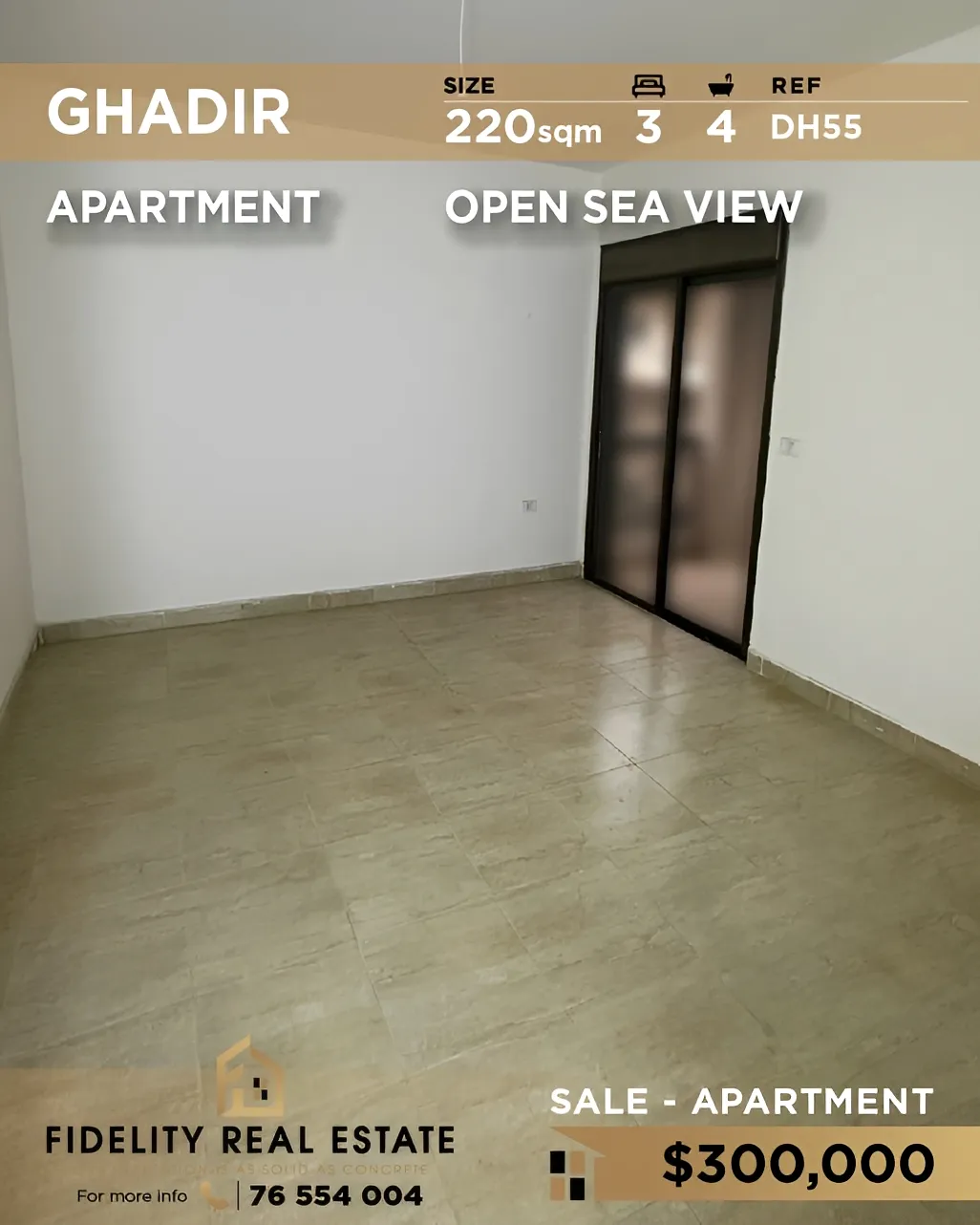 Apartment for sale in Ghadir, Lebanon - 3 bed, 4 bath