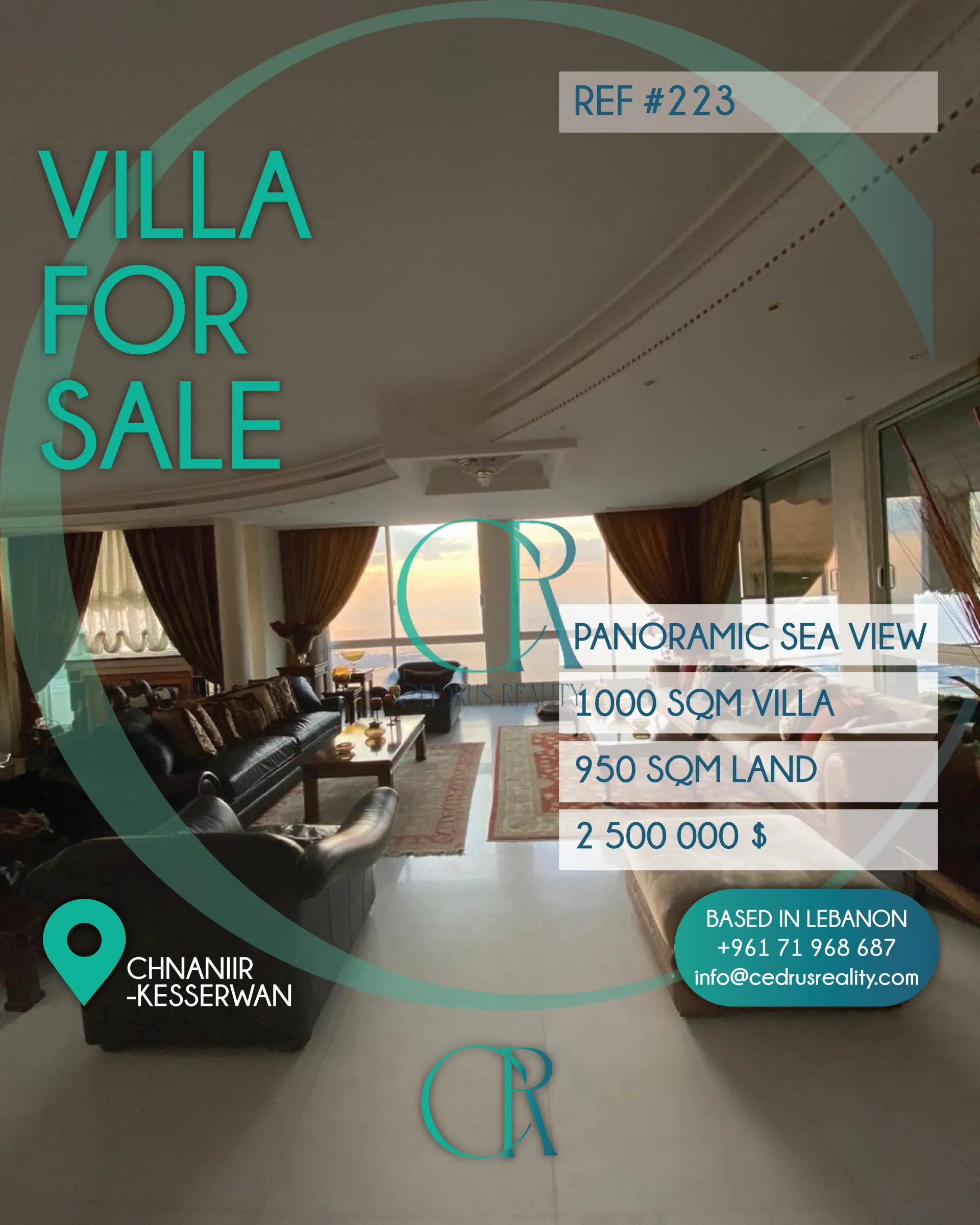 Villa for sale in Chnaneir, Lebanon