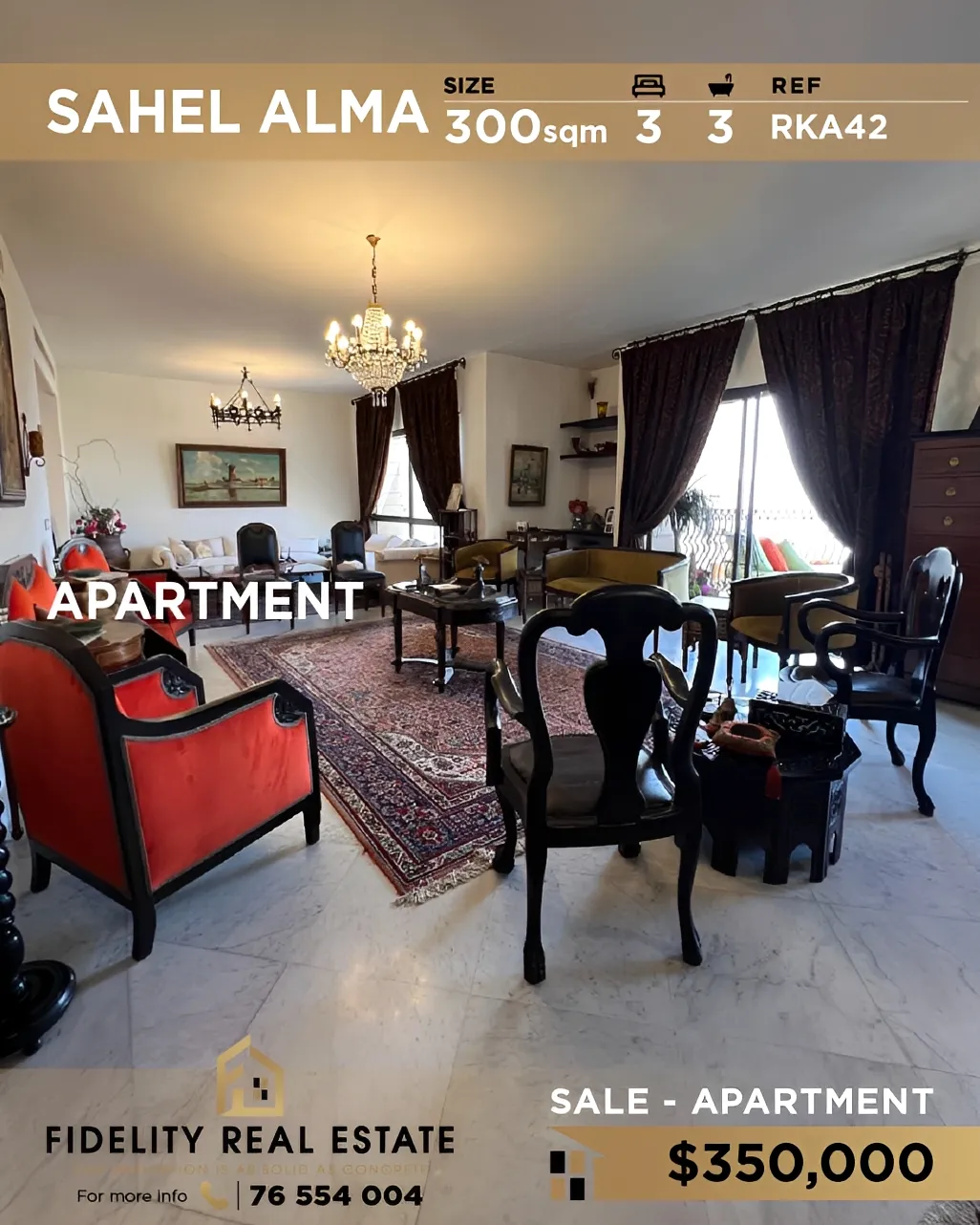 Apartment for sale in Sahel Aalma, Lebanon - 3 bed, 3 bath