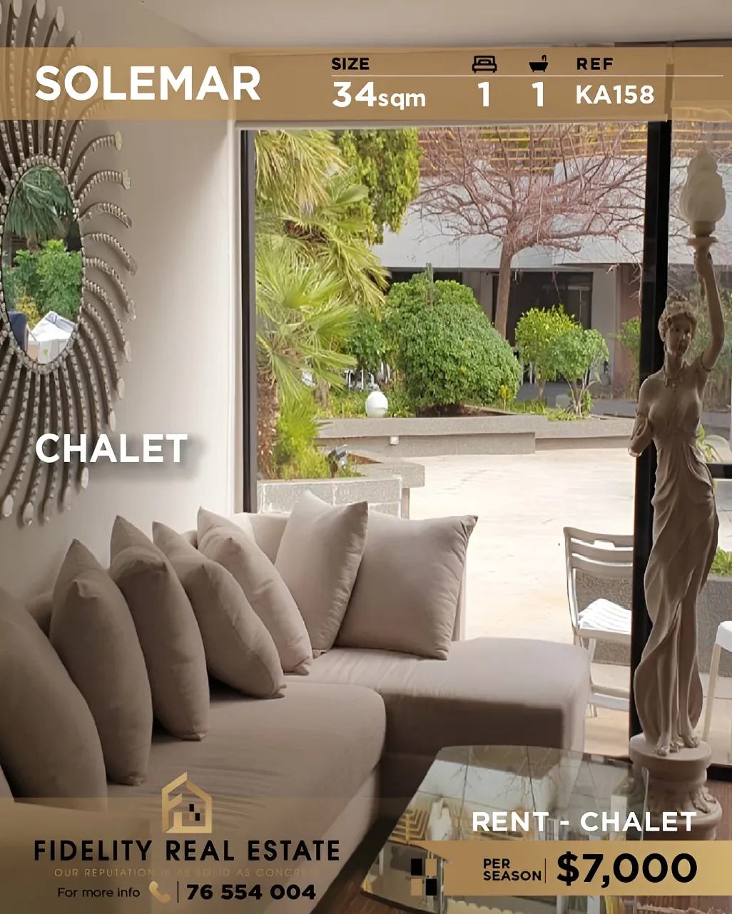 Chalet for rent in Kaslik, Lebanon - 1 bed, 1 bath