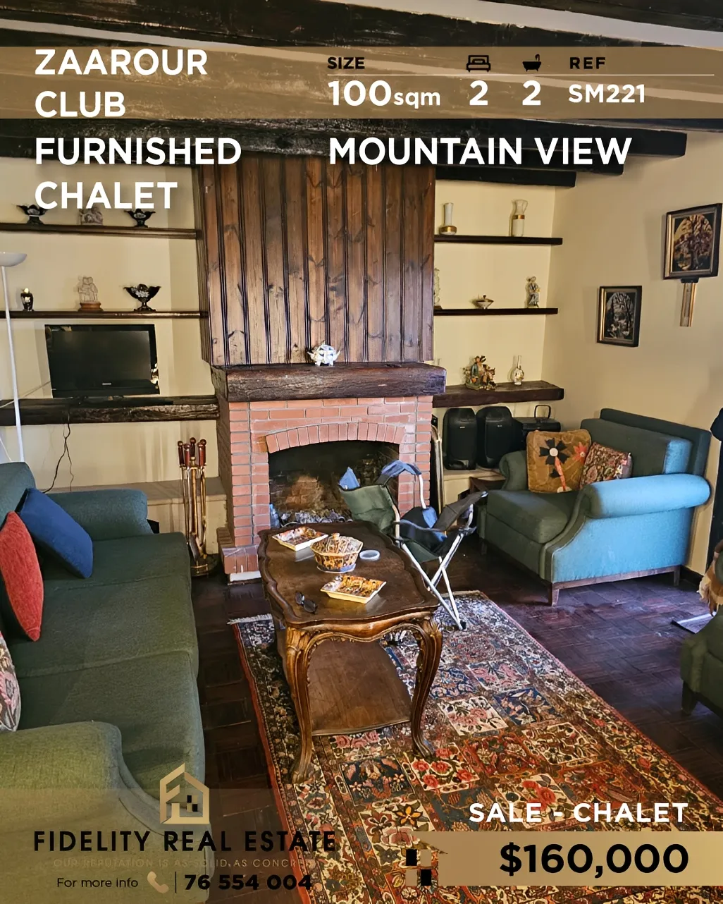 Chalet for sale in Zaarour, Lebanon, Lebanon - 2 bed, 2 bath