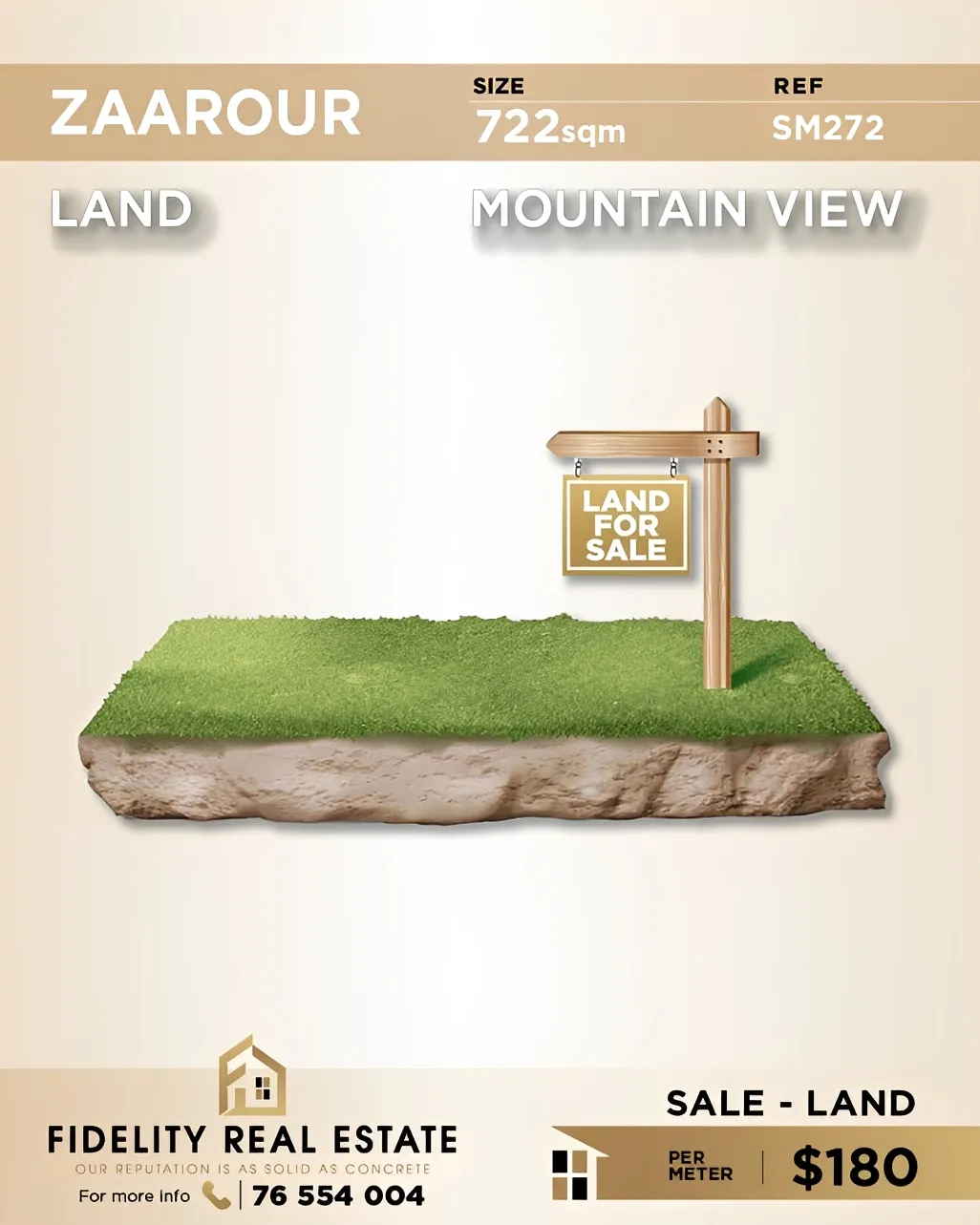 Residential Land for sale in Zaarour