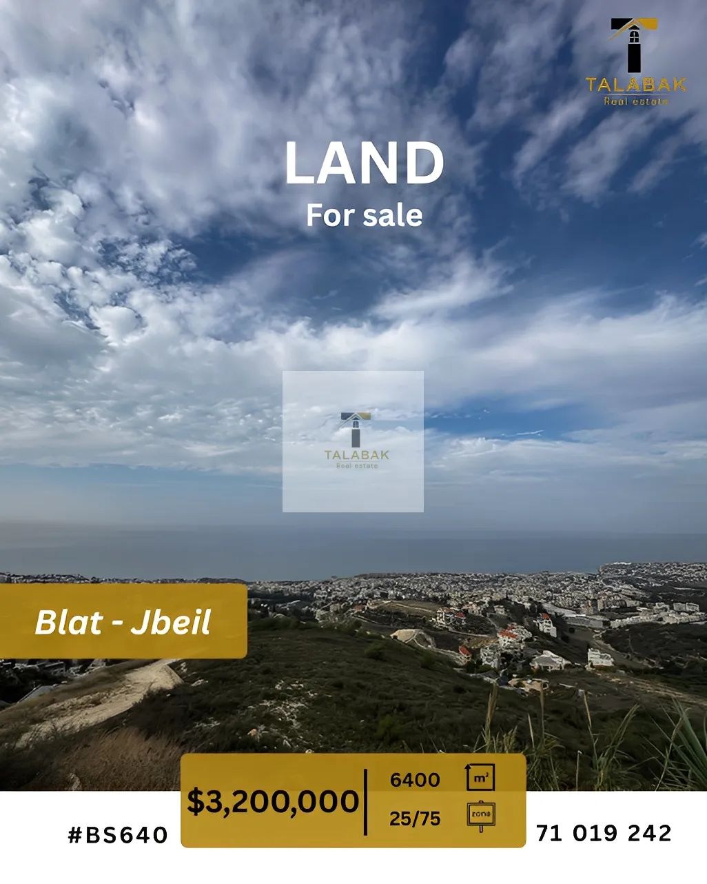 Land for Sale in Blat, Lebanon