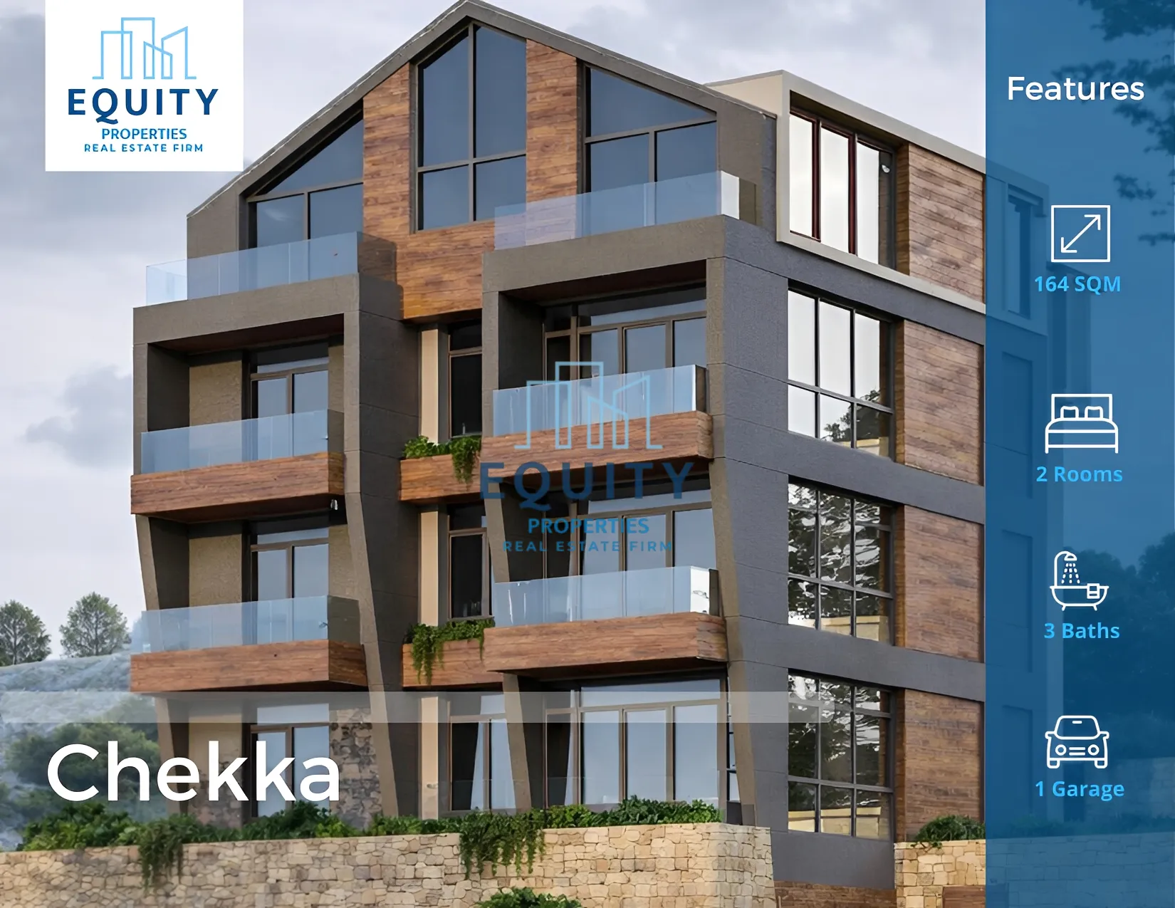 Apartment for Sale in Chekka - 2 bed, 3 bath