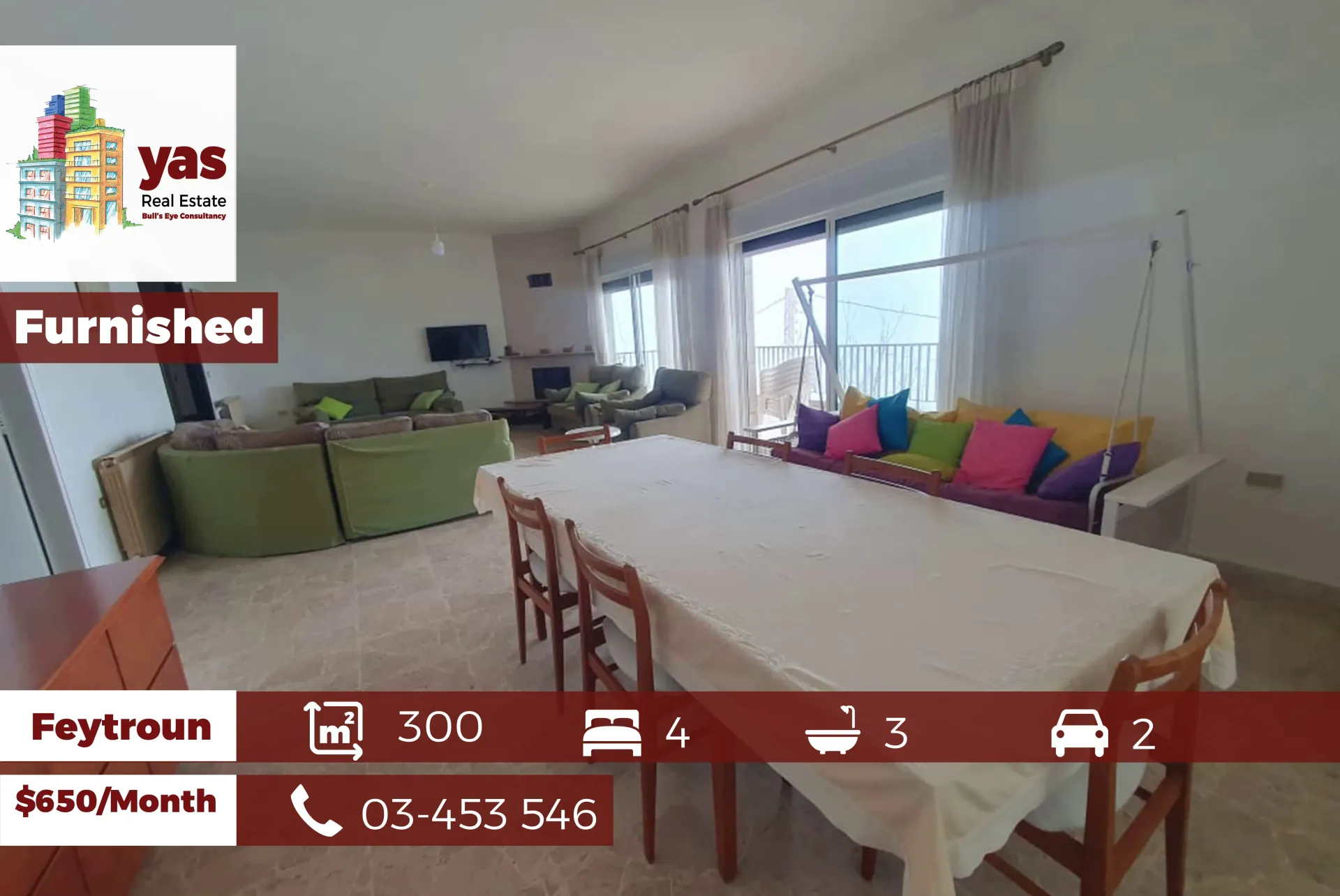 Apartment for Rent in Faytroun - 4 bed, 3 bath