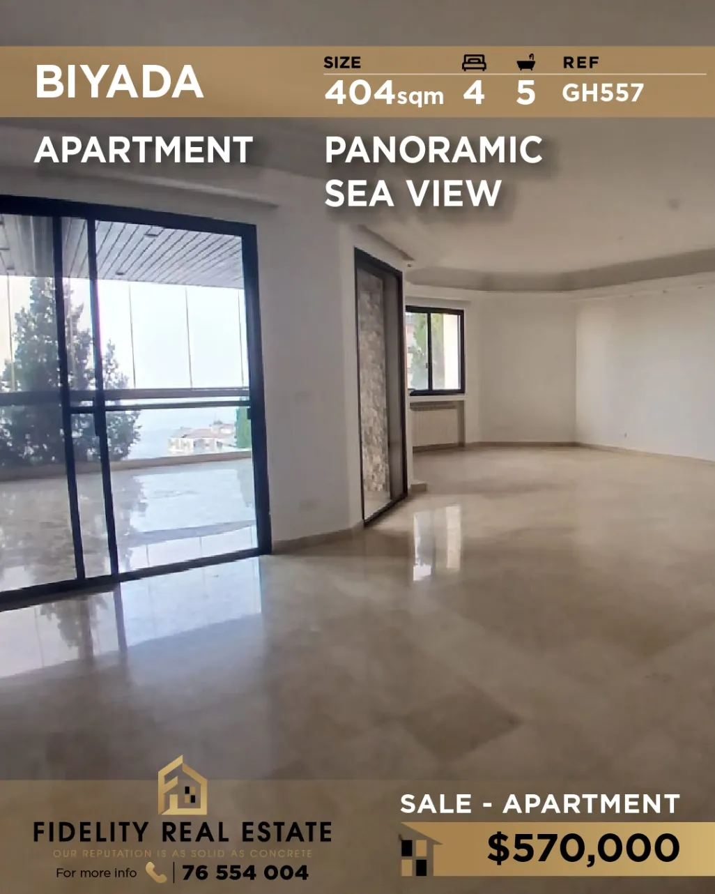Apartment for sale in Biyyadah, Lebanon