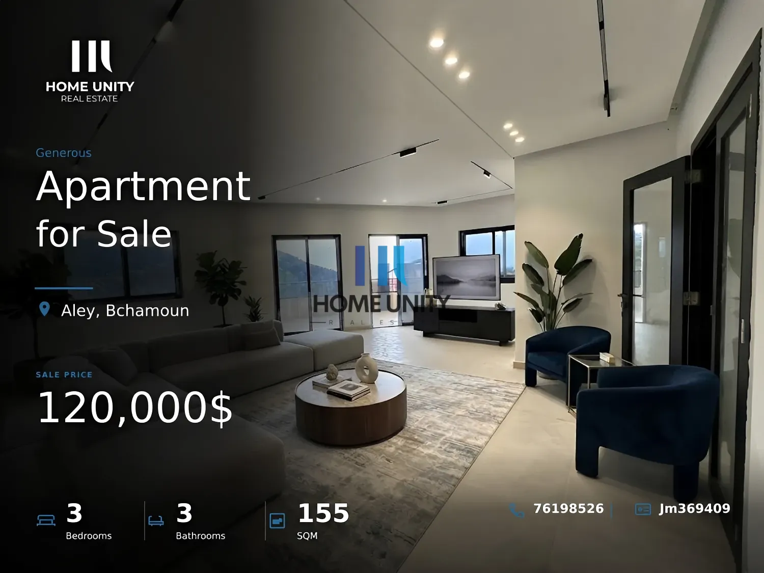 Apartment for Sale in Bchamoun