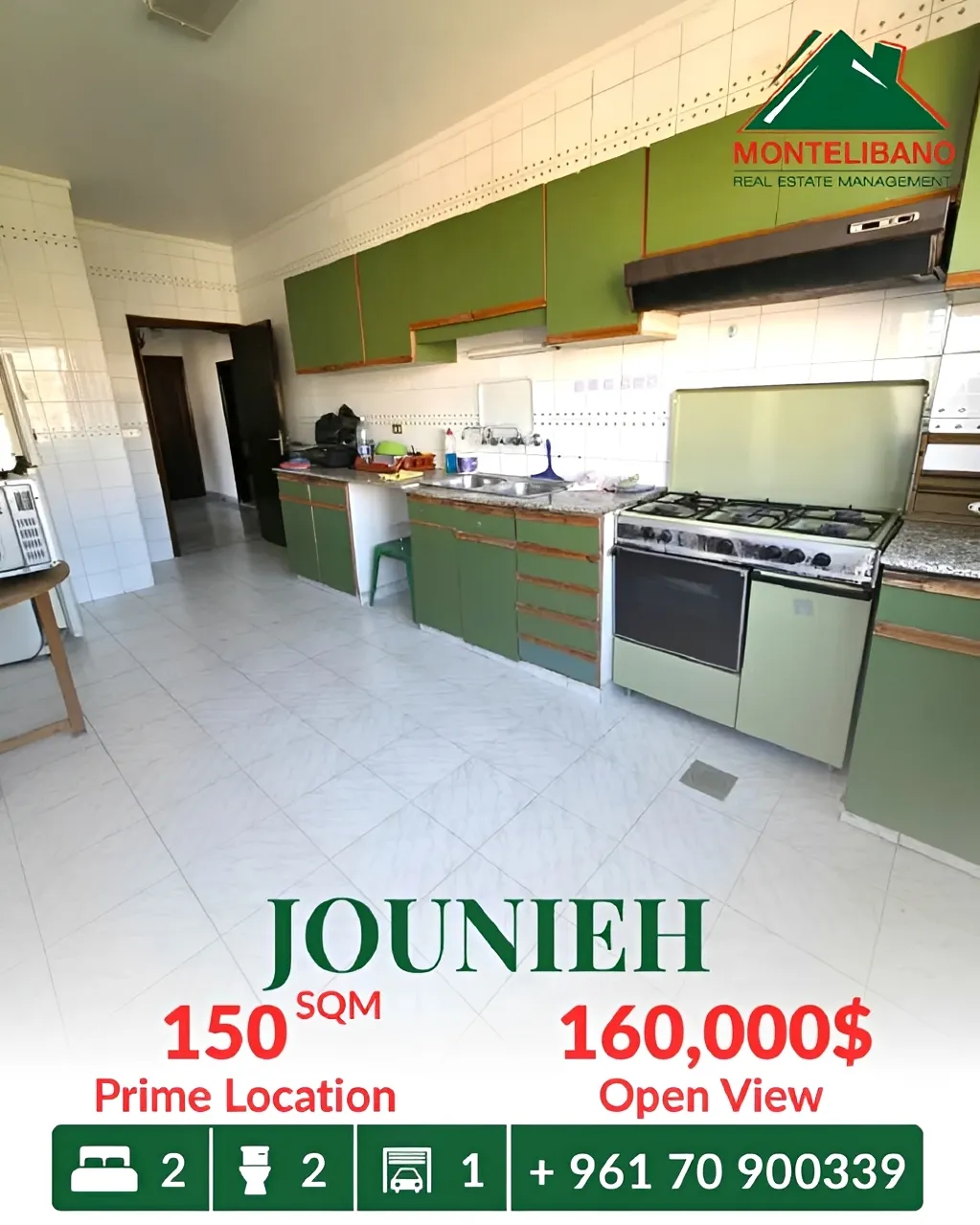 Apartment for sale in Jounieh