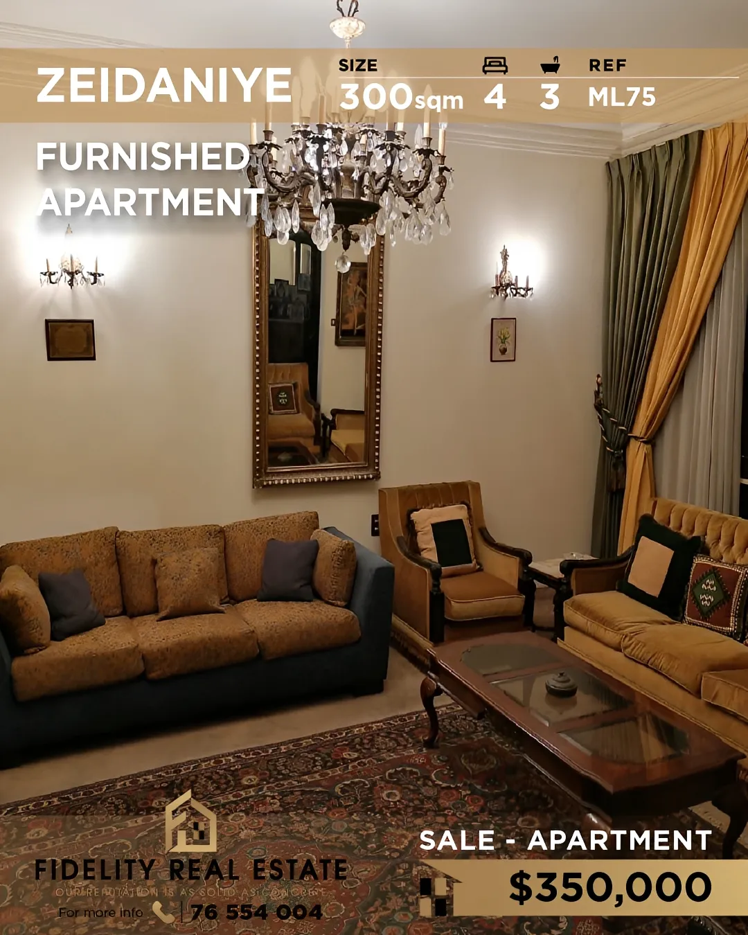 Apartment for sale in Zeidaniye, Bayrut, Lebanon