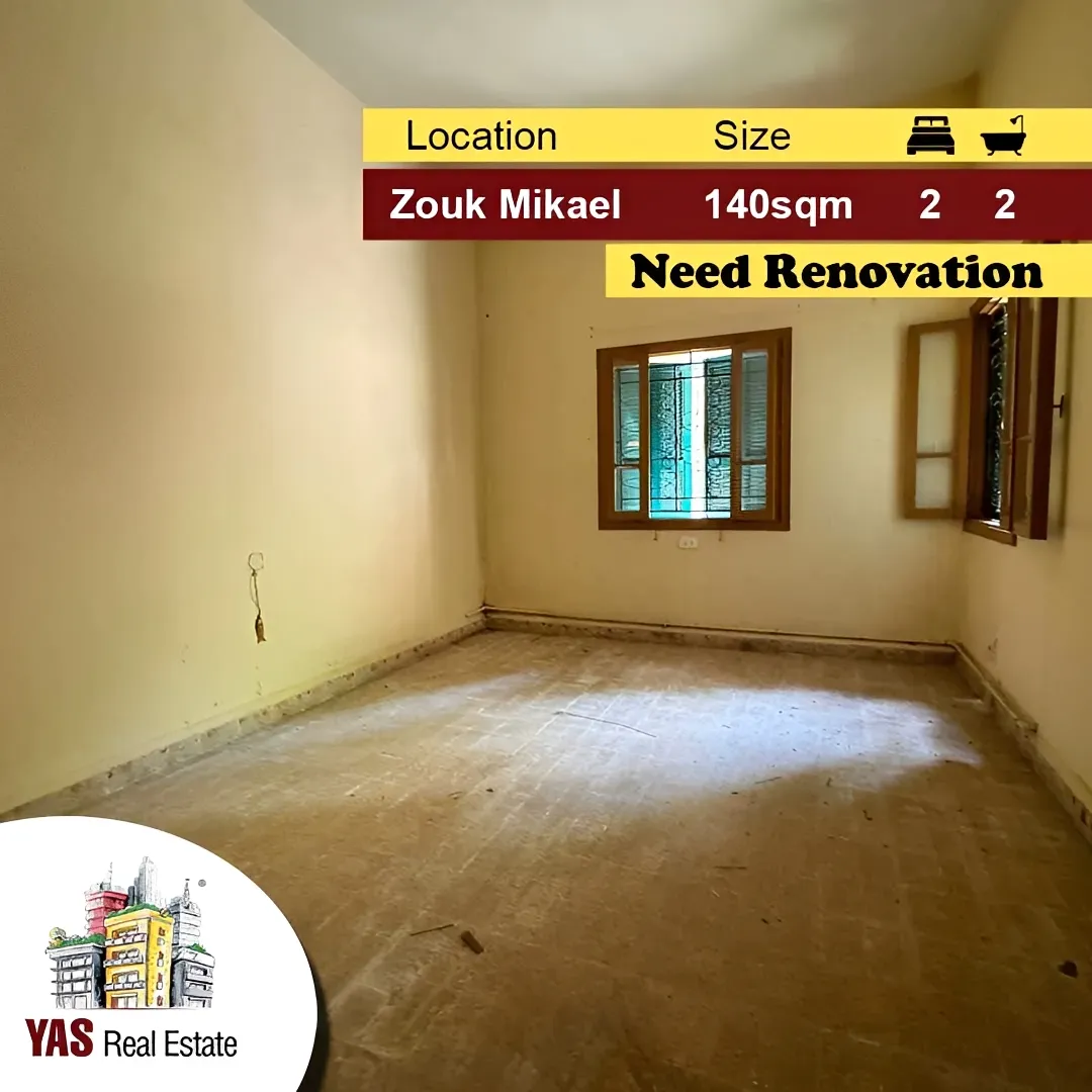 Apartment for Sale in Zouk Mikael