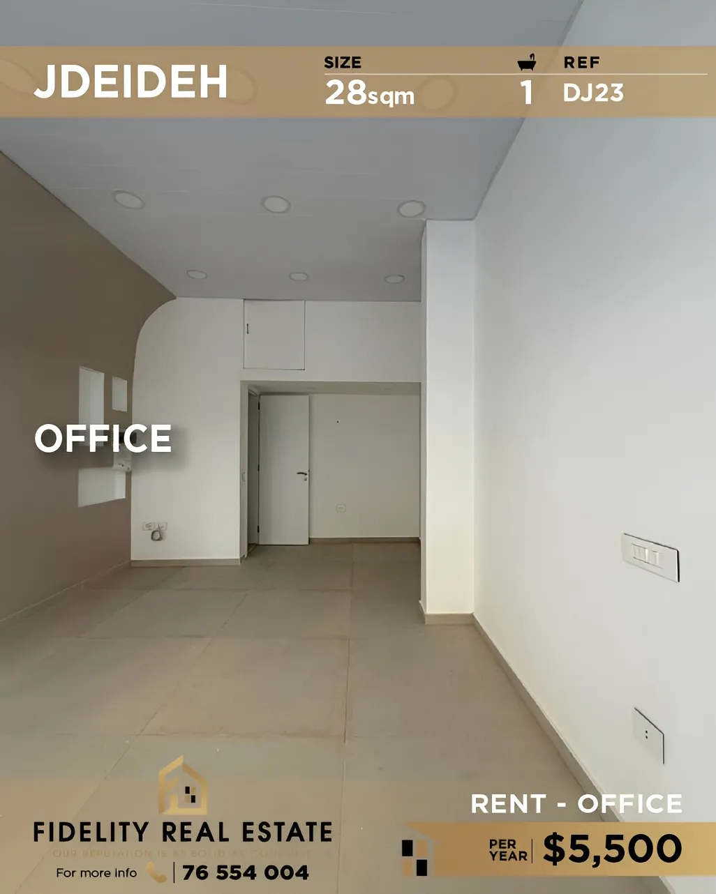 Office for rent in Jdeideh, Lebanon