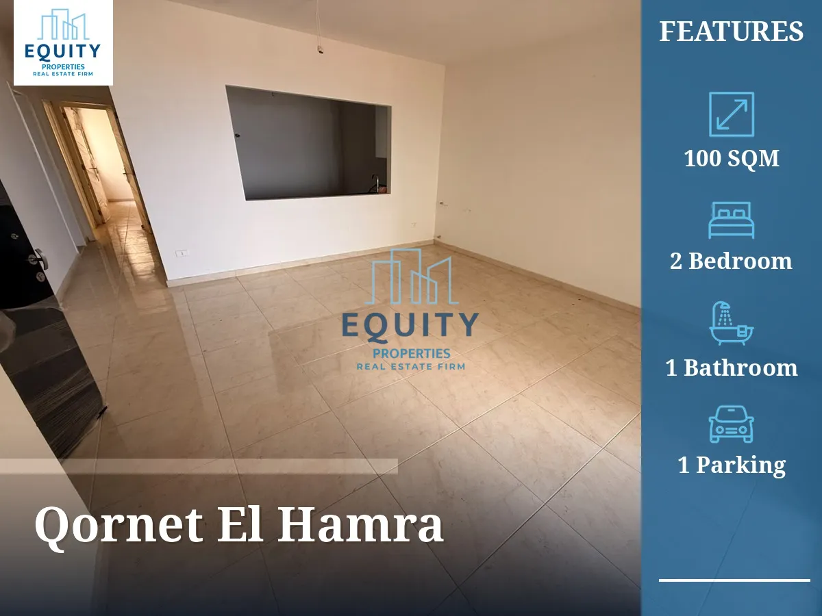 Apartment for sale in Qornet El Hamra - 2 bed, 1 bath