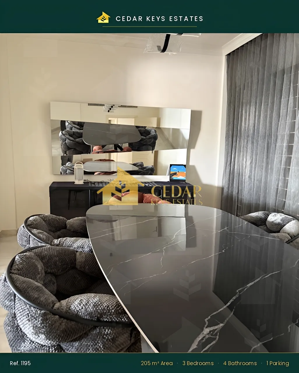 Apartment for sale in Al Zarif, Beirut, Lebanon