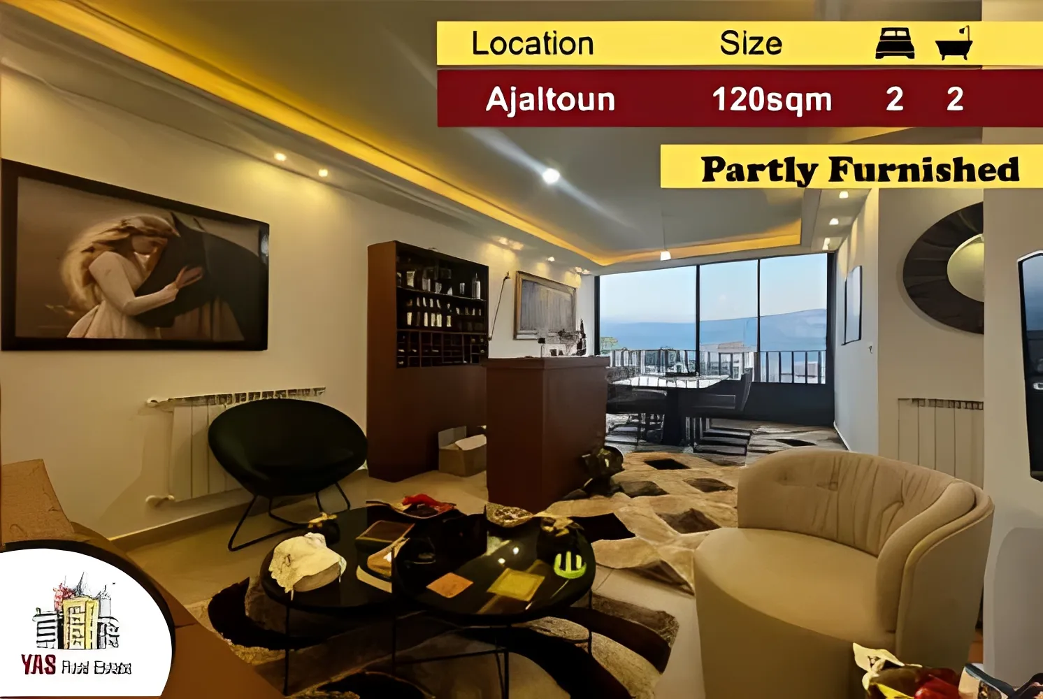 Apartment for Sale in Ajaltoun - 2 bed, 2 bath