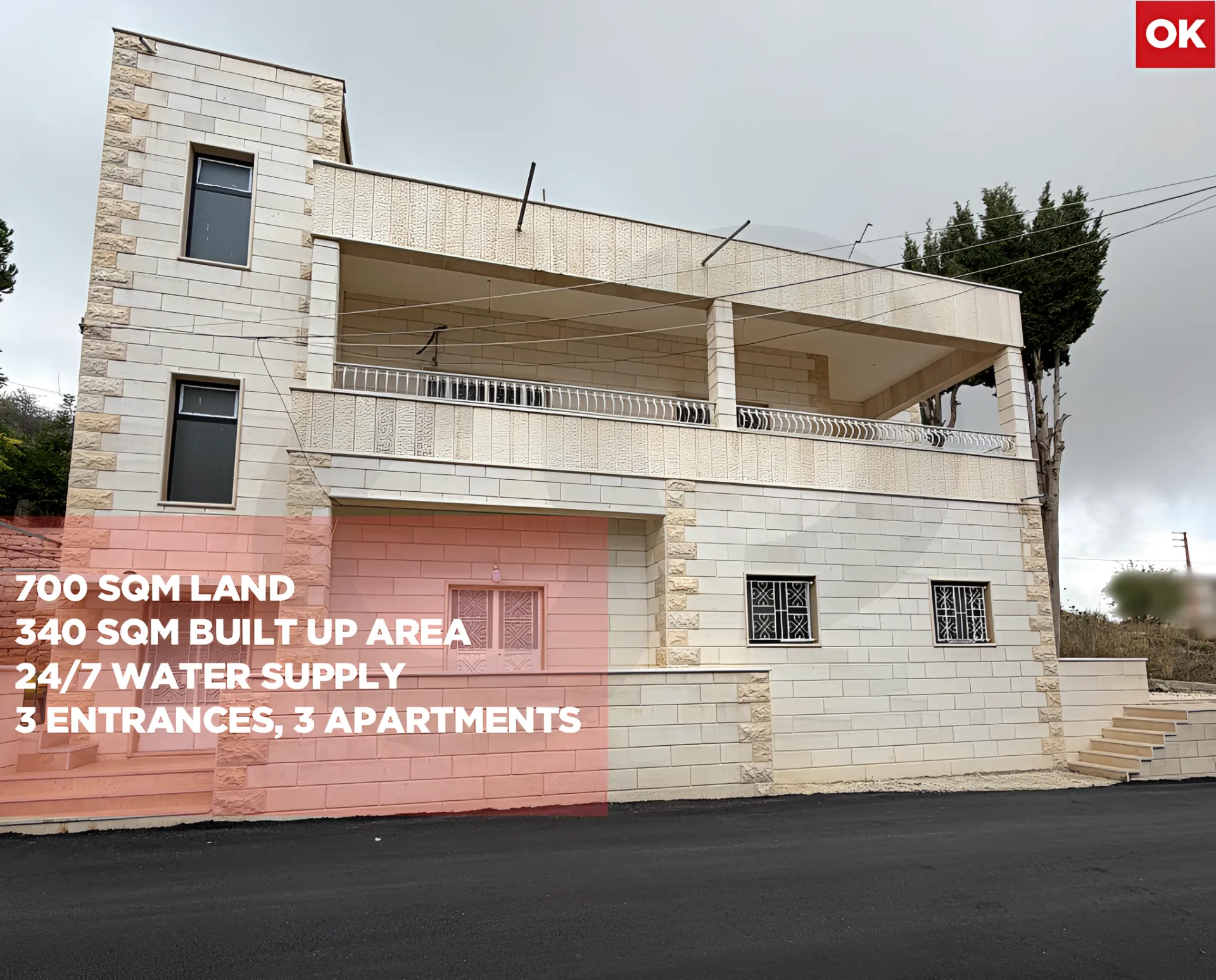 Apartment for Sale in Bhamdoun