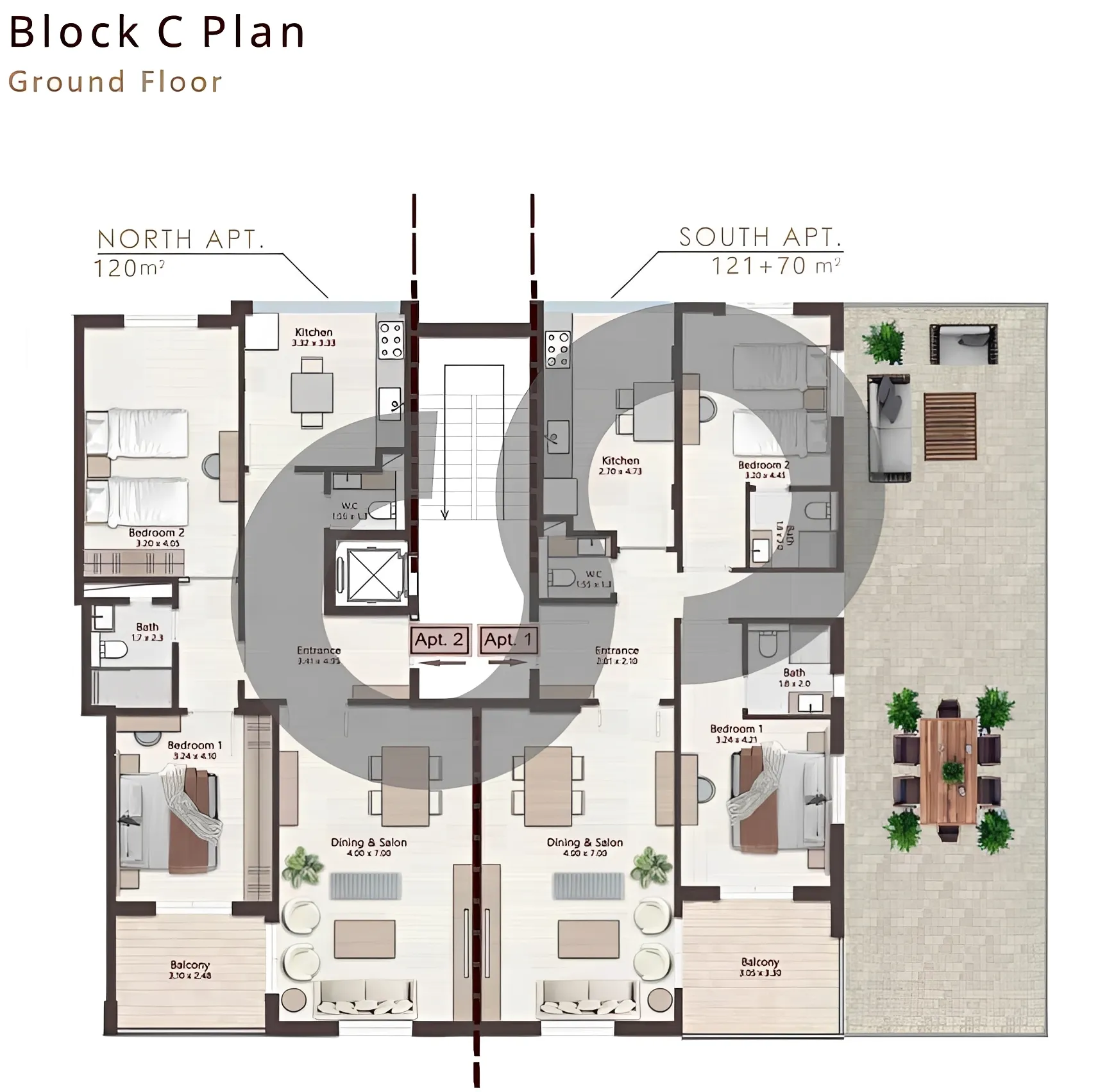 Apartment for Sale in Bchamoun, Lebanon - 2 bed, 3 bath