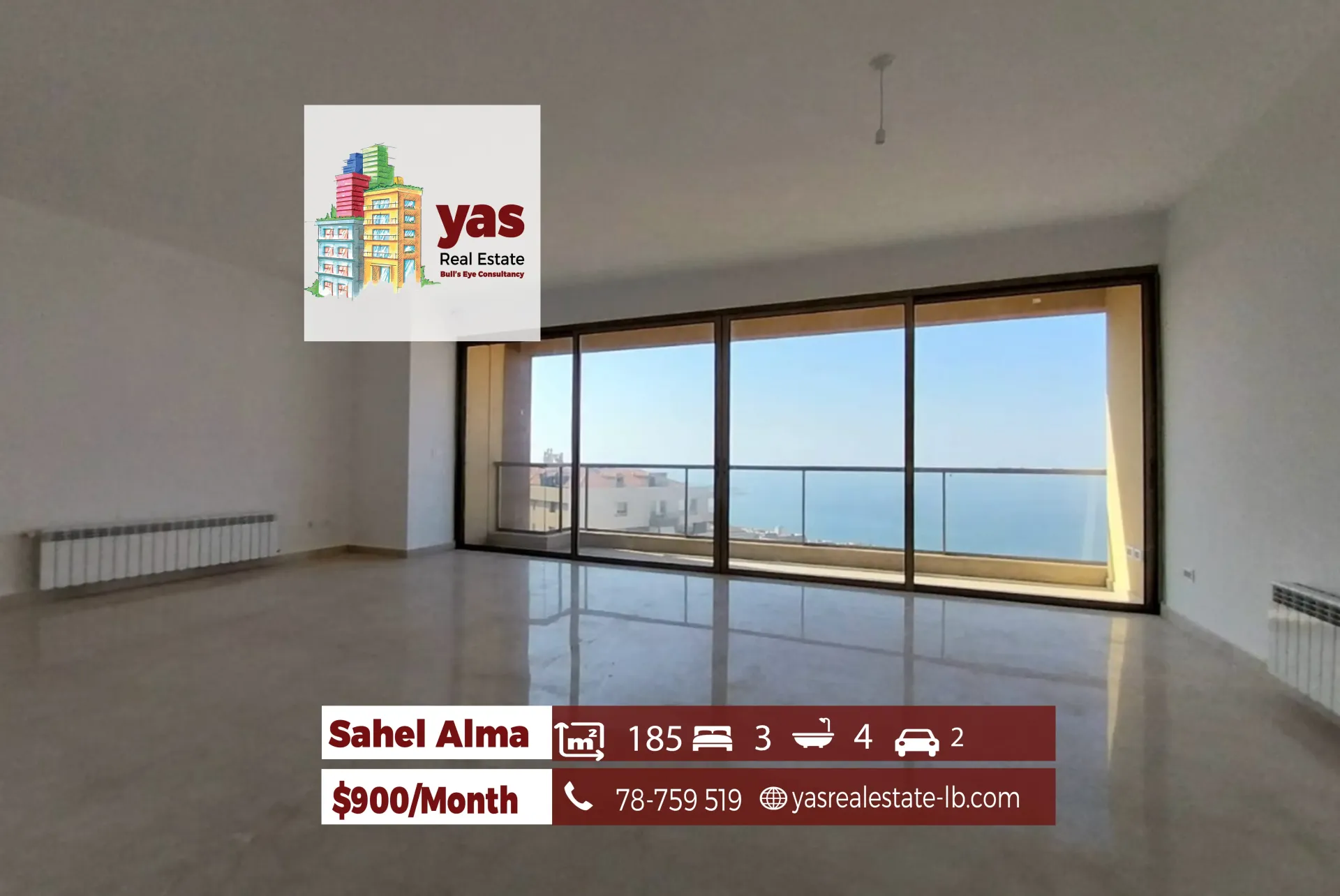 Apartment for Rent in Sahel Alma - 3 bed, 3 bath
