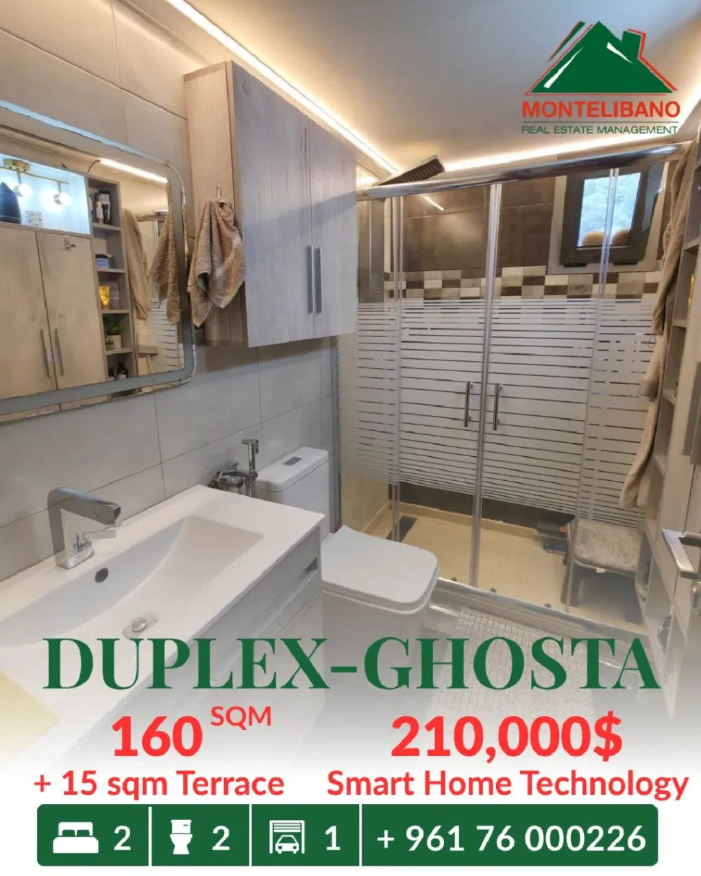 Duplex for sale in Ghosta, Lebanon
