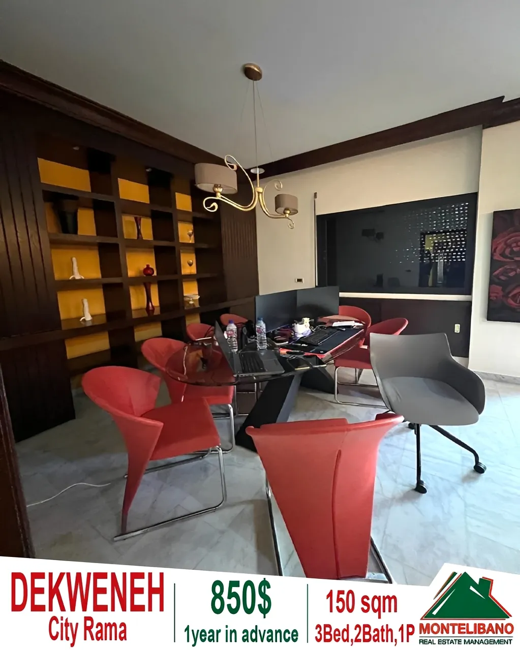 Apartment for rent in Dekwaneh, Lebanon - 3 bed, 2 bath