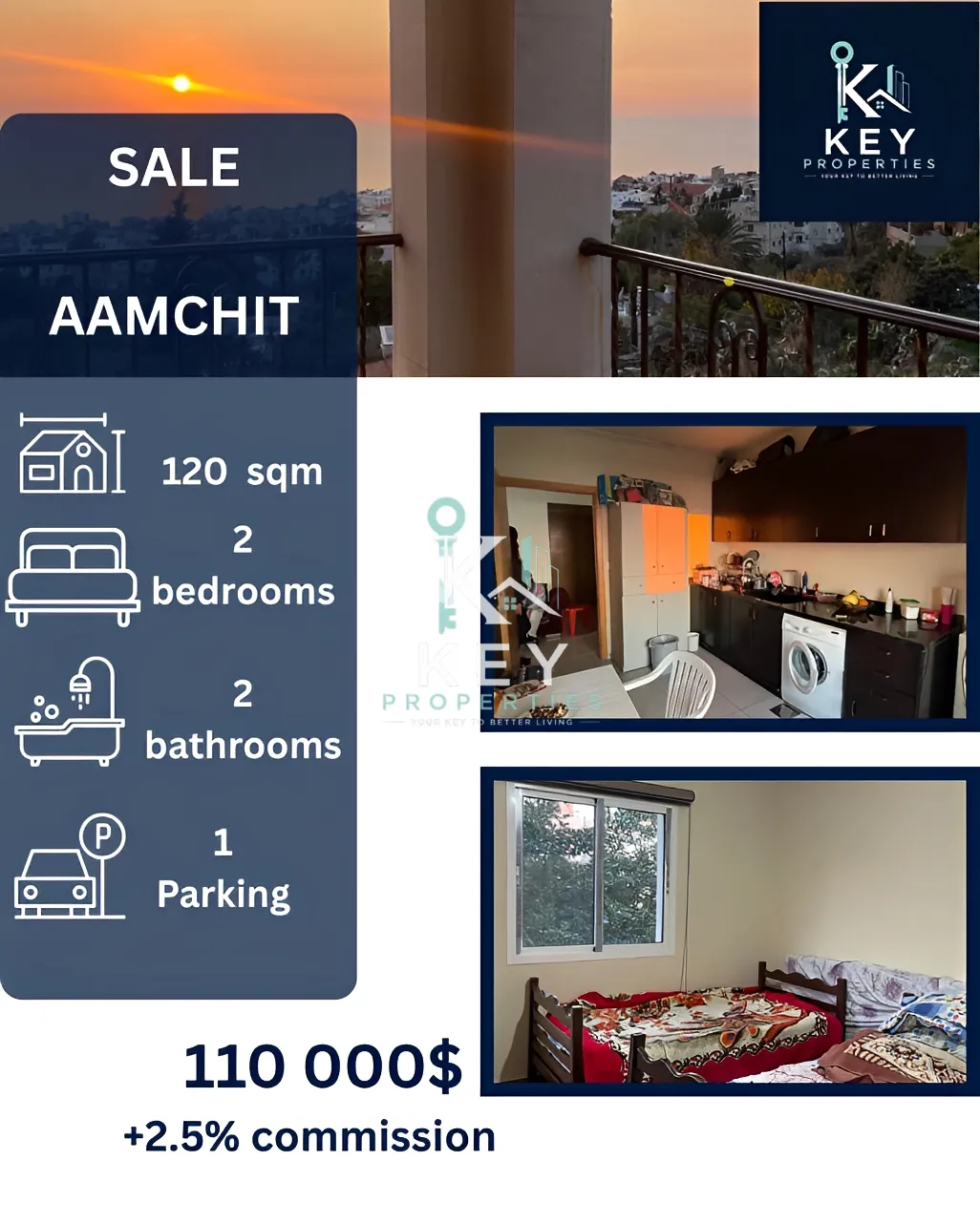 Apartment for sale in Aamchit, Lebanon