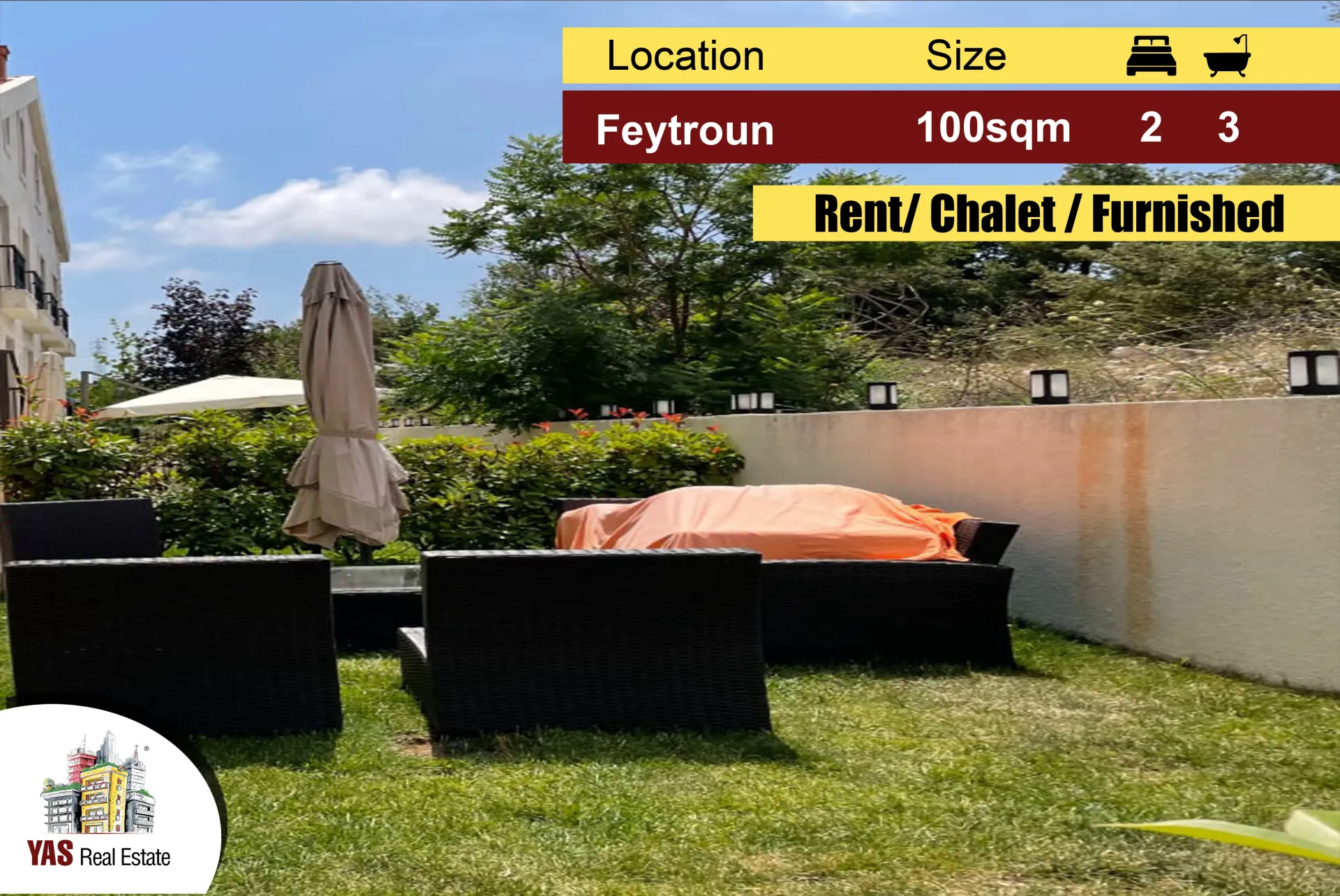 Chalet for rent in Faitroun