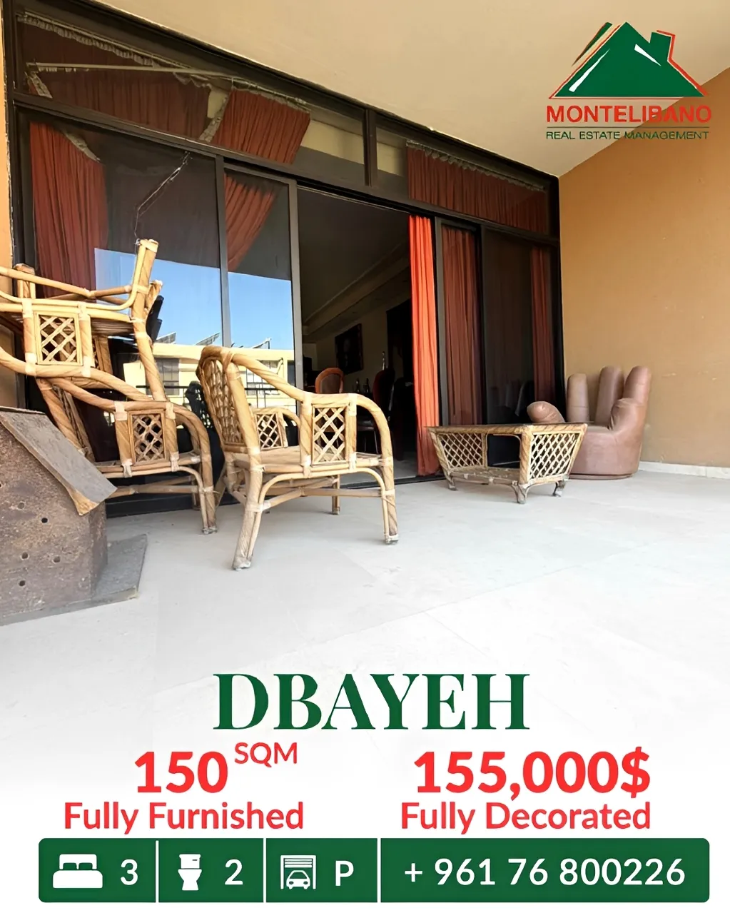 Apartment for sale in Dbayeh