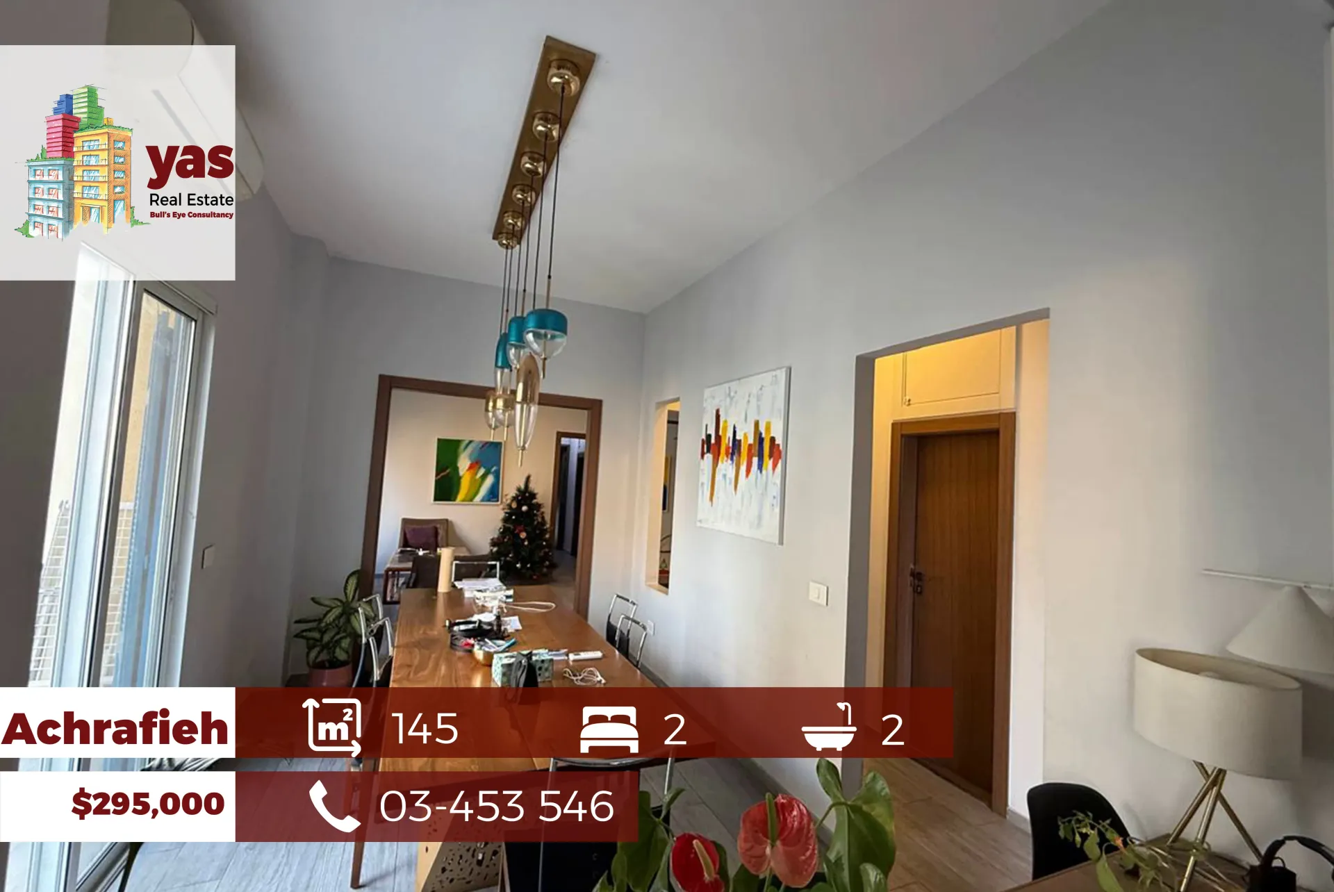 Apartment for Sale in Achrafieh - 2 bed, 2 bath