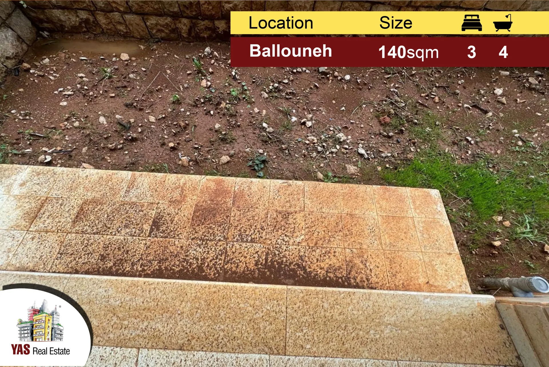 Apartment for Sale in Ballouneh - 3 bed, 4 bath