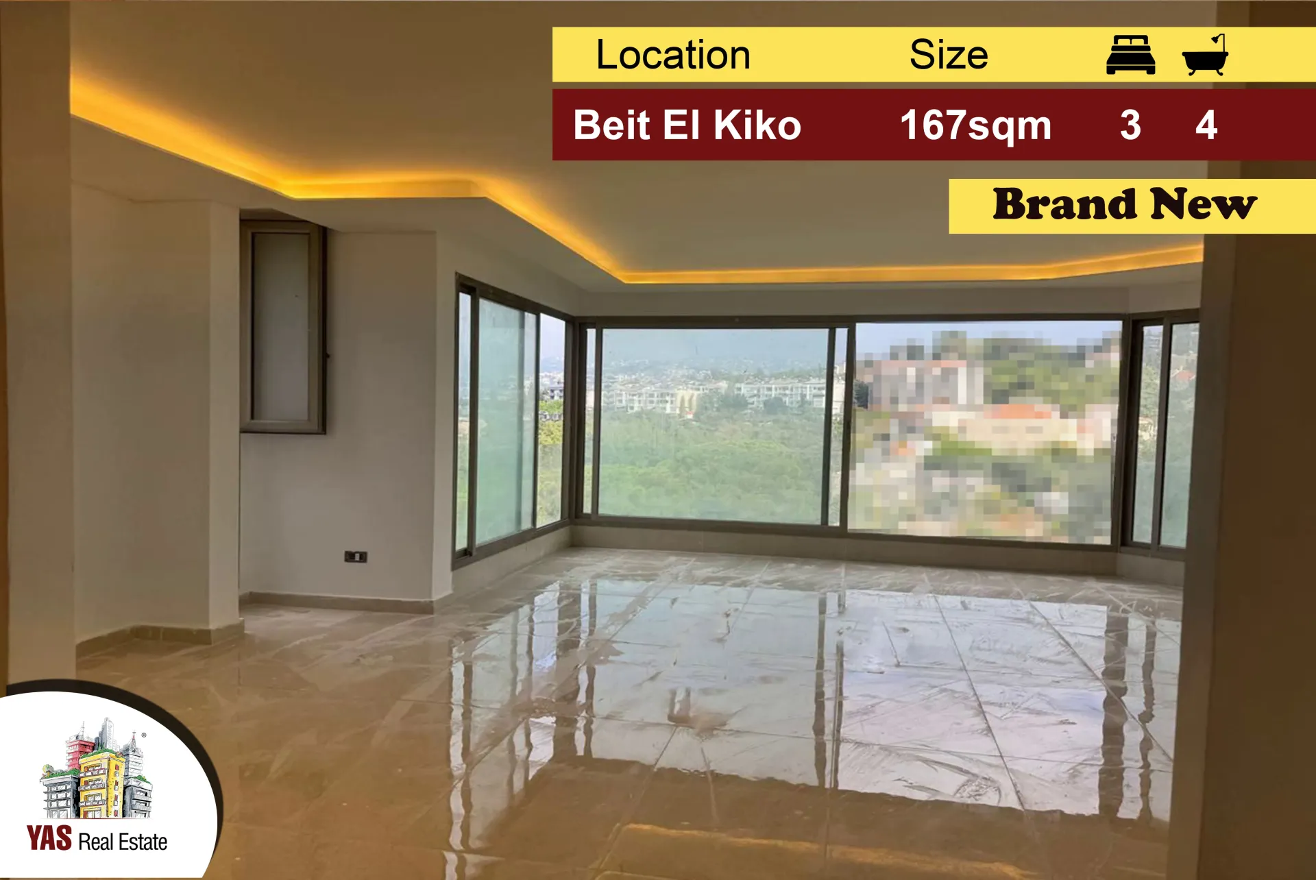 Apartment for Sale in Beit El Kekko - 3 bed, 4 bath