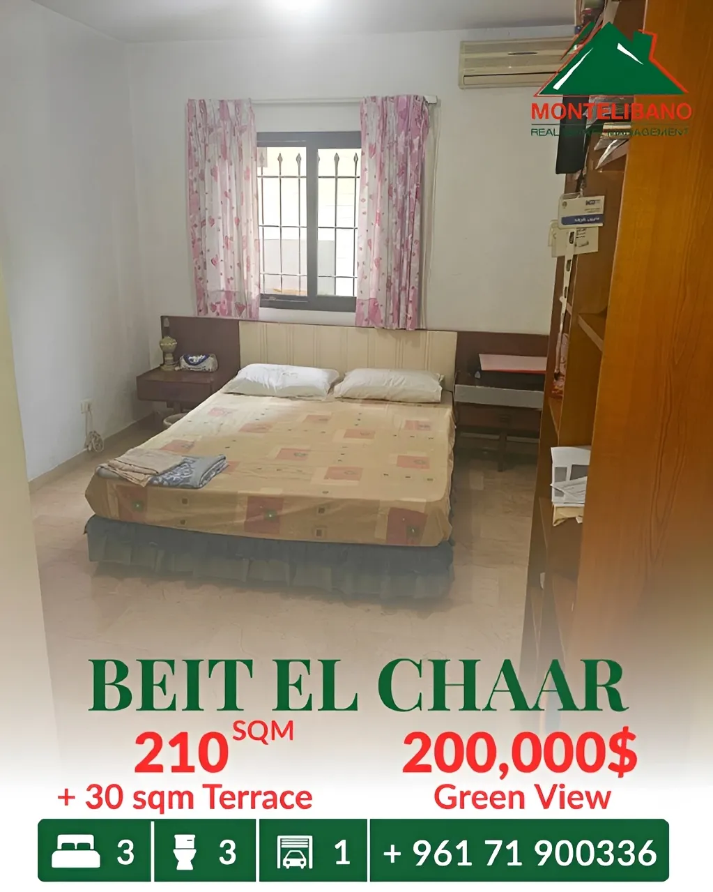 Apartment for sale in Beit El Chaar