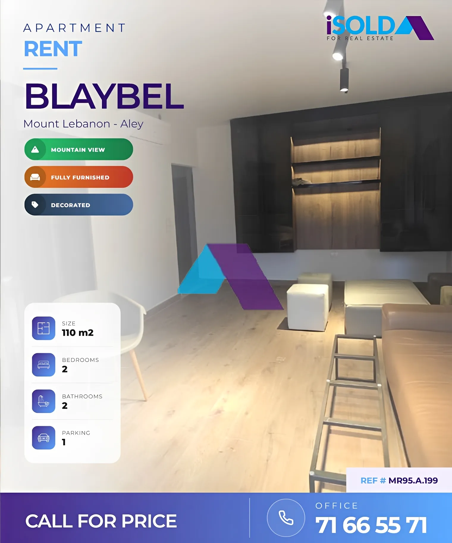 Apartment for rent in Blaybel
