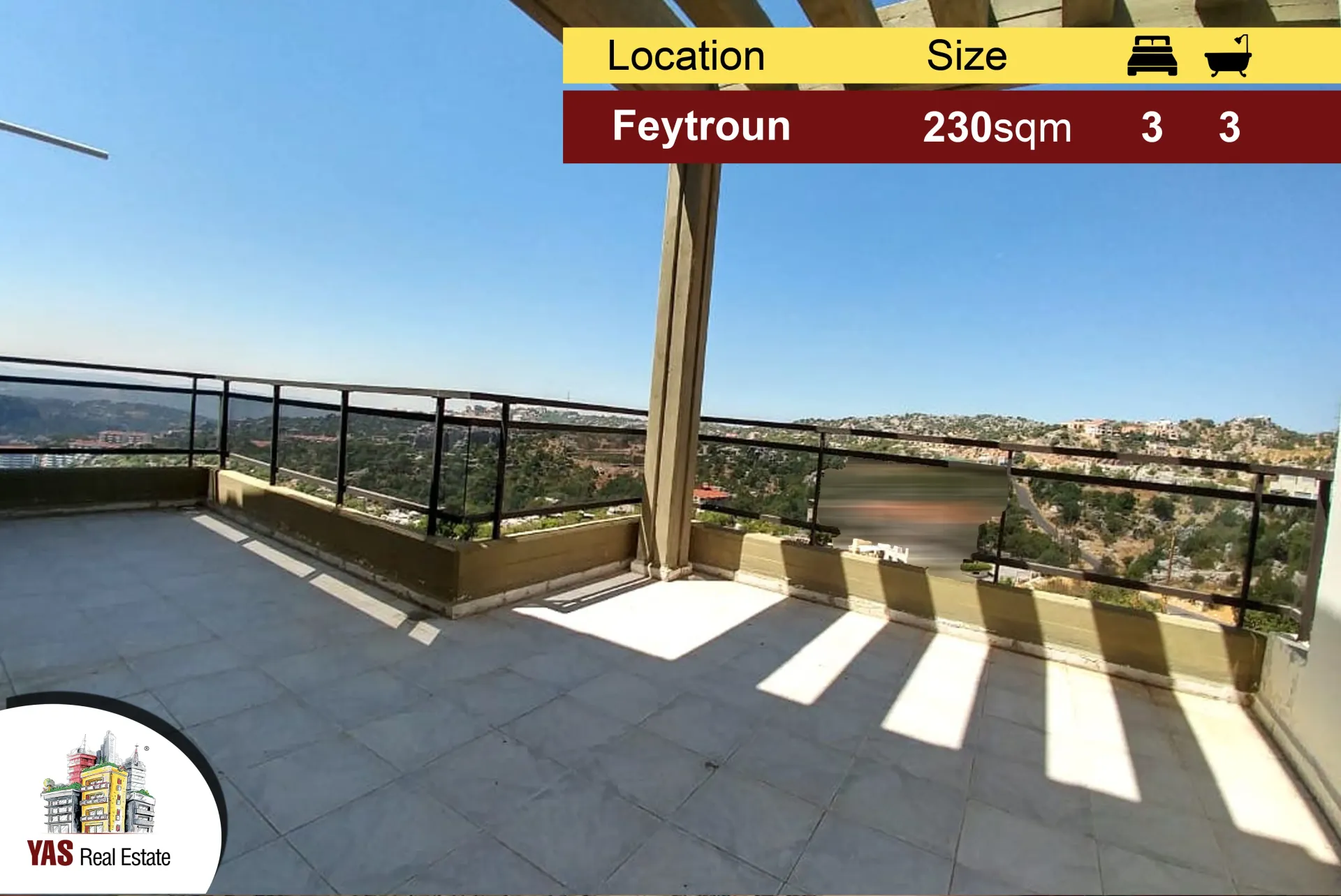 Apartment for Sale in Faytroun - 3 bed, 3 bath