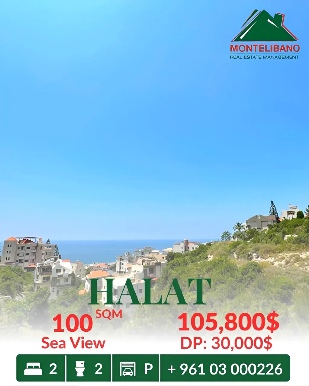 Apartment for sale in Halat, Lebanon